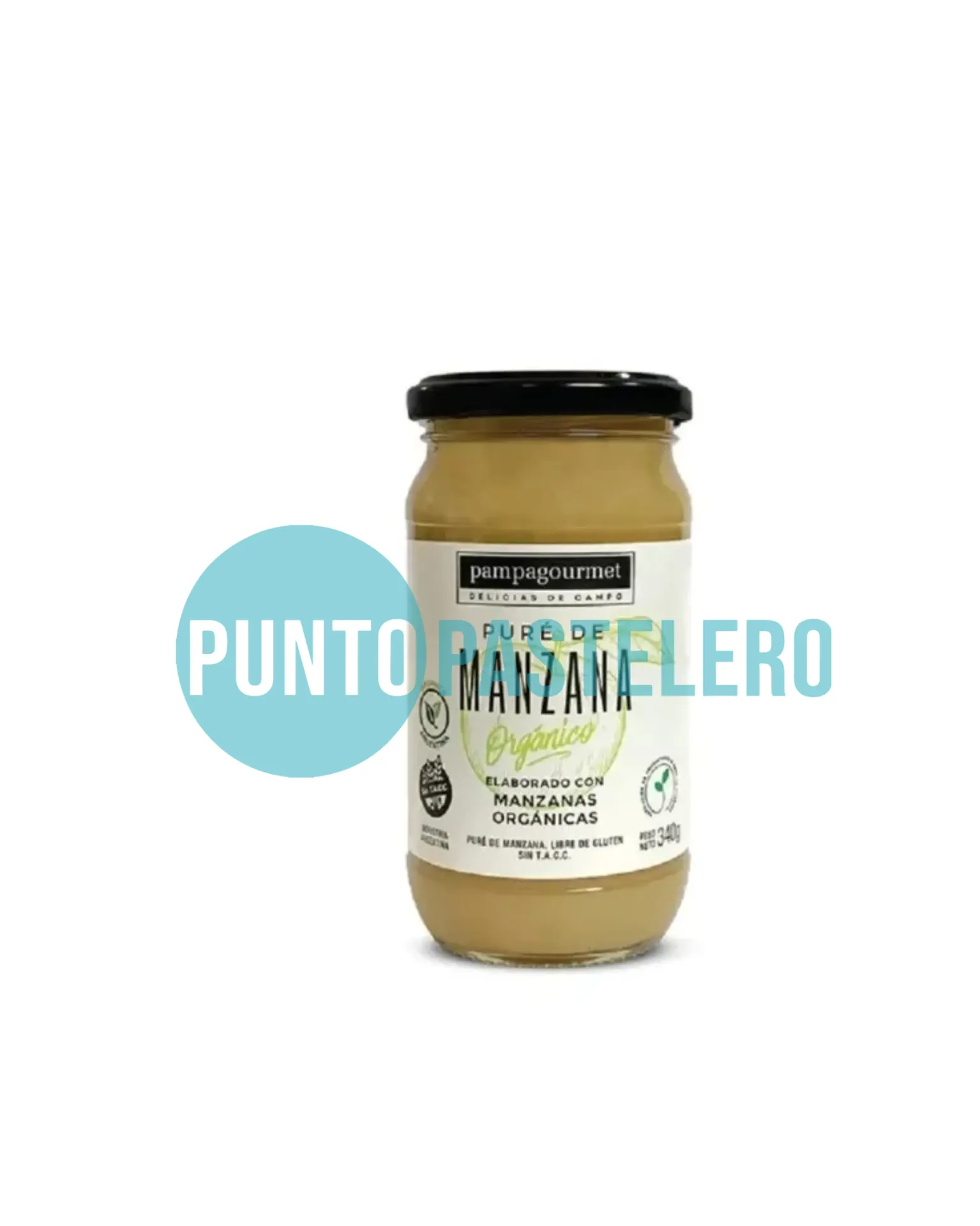 PURÉ DE MANZANA ORGÁNICO PAMPA GOURMET (X 350 CC.) (SIN TACC)