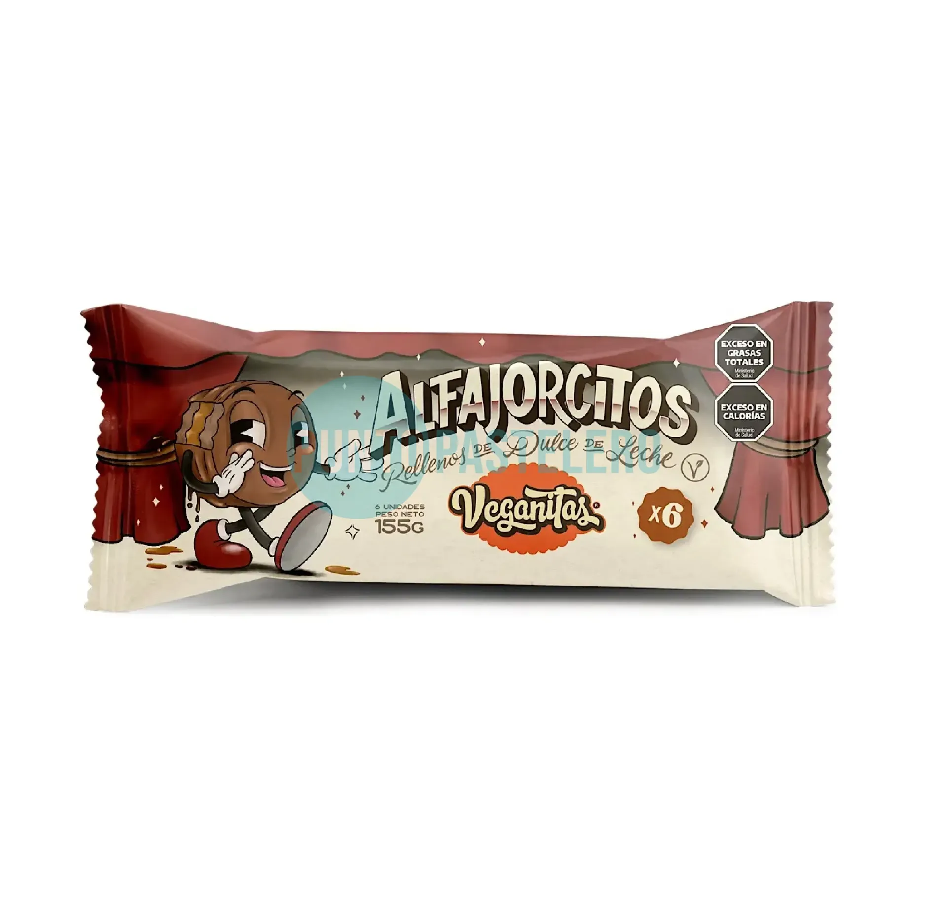 ALFAJORCITOS VEGANITAS DULCE DE LECHE (6 U.) (X 155 GR.) (VEGANO)