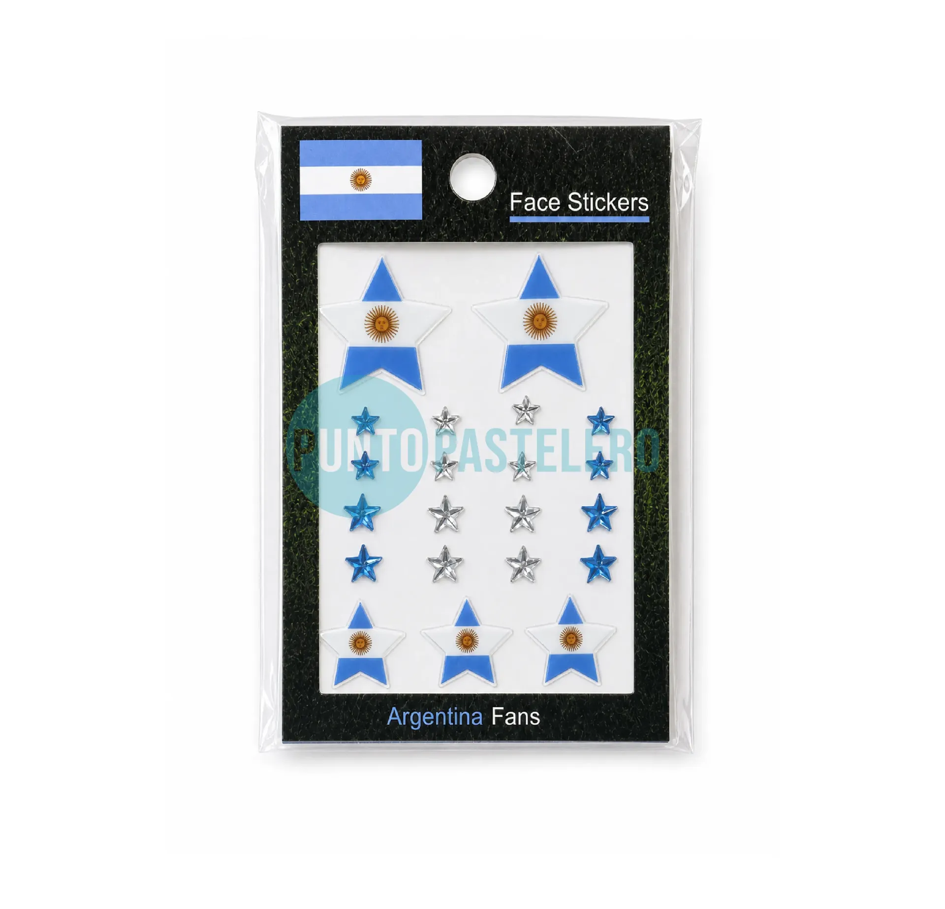 BLISTER STRASS STICKERS ARGENTINA (SURTIDOS) (FP559)