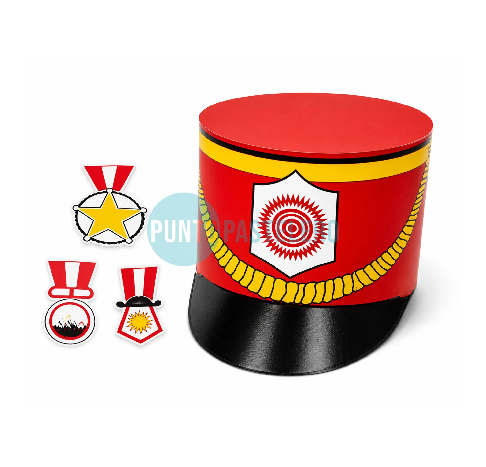 [779905100993R] GORRO SOLDADO REALISTA CARTULINA (PARA ARMAR)
