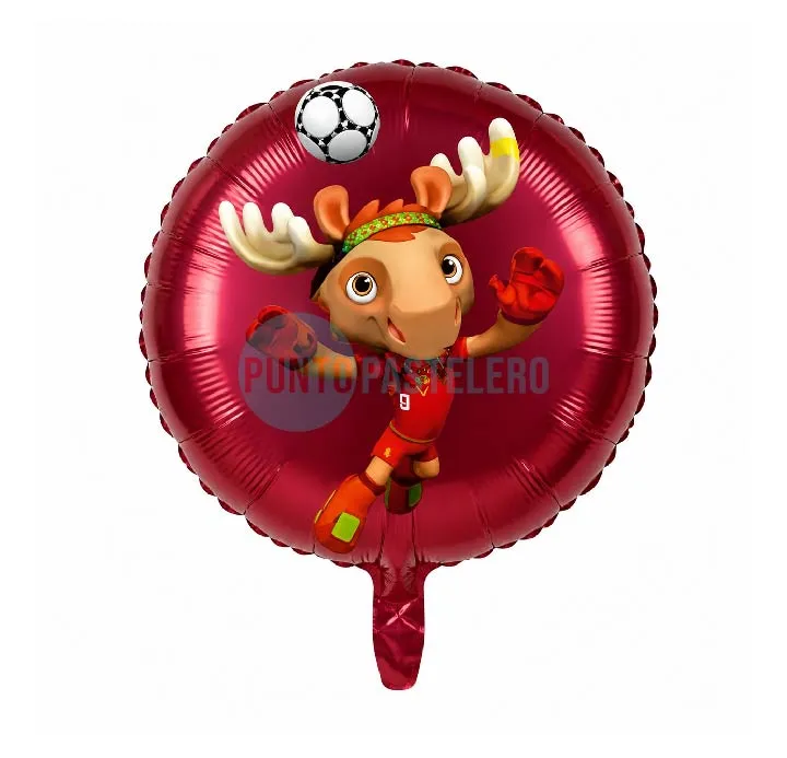 GLOBO MASCOTA DEL MUNDIAL MAPLE 2026 (45 CM)