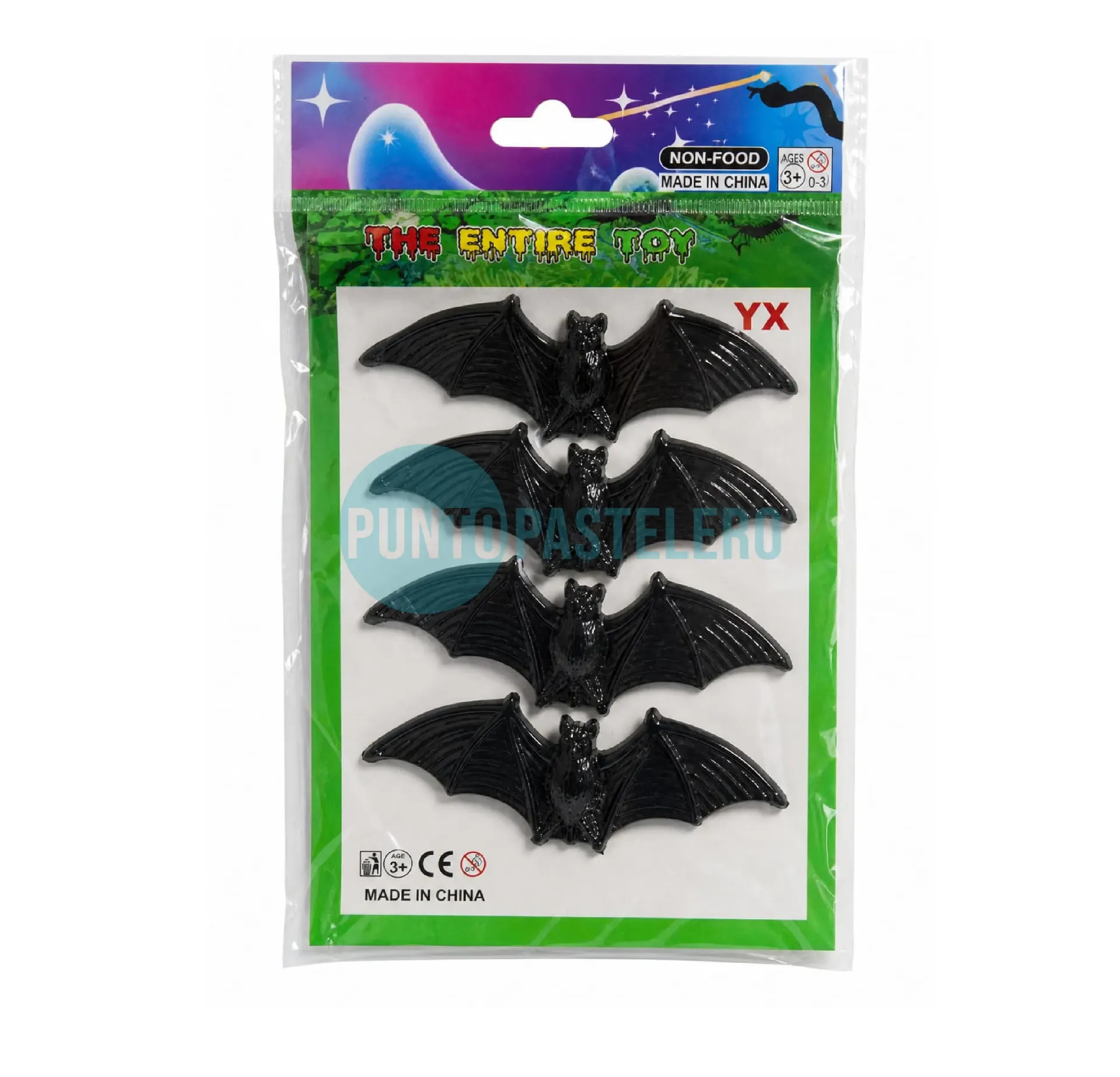 [00122460] BLISTER MURCIELAGOS SILICONA (PEGAJOSOS) (X 12 U.)
