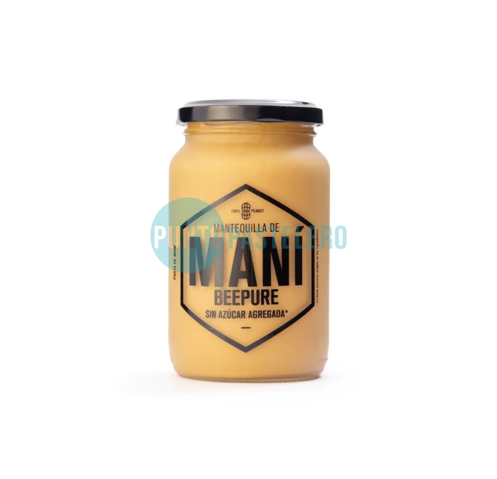 MANTEQUILLA DE MANI NATURAL BEEPURE (X 400 GR.)