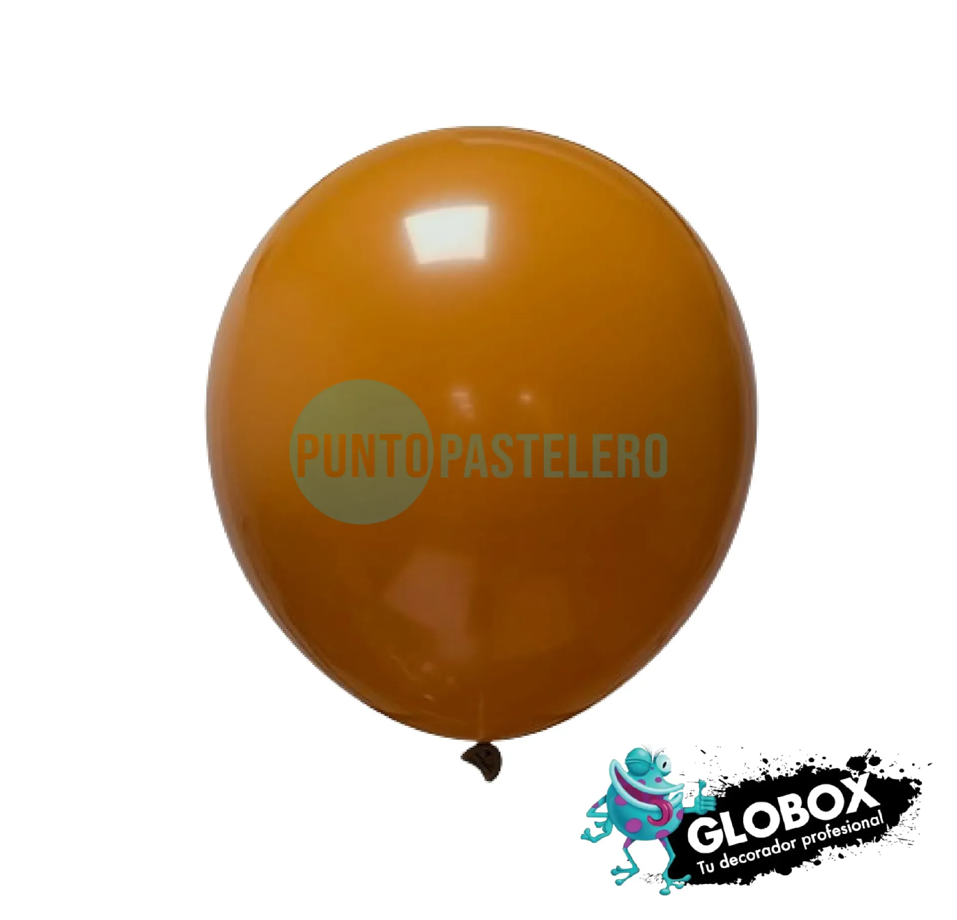 PACK GLOBO GLOBOX LISO 12" DULCE DE LECHE (X 10 U.)