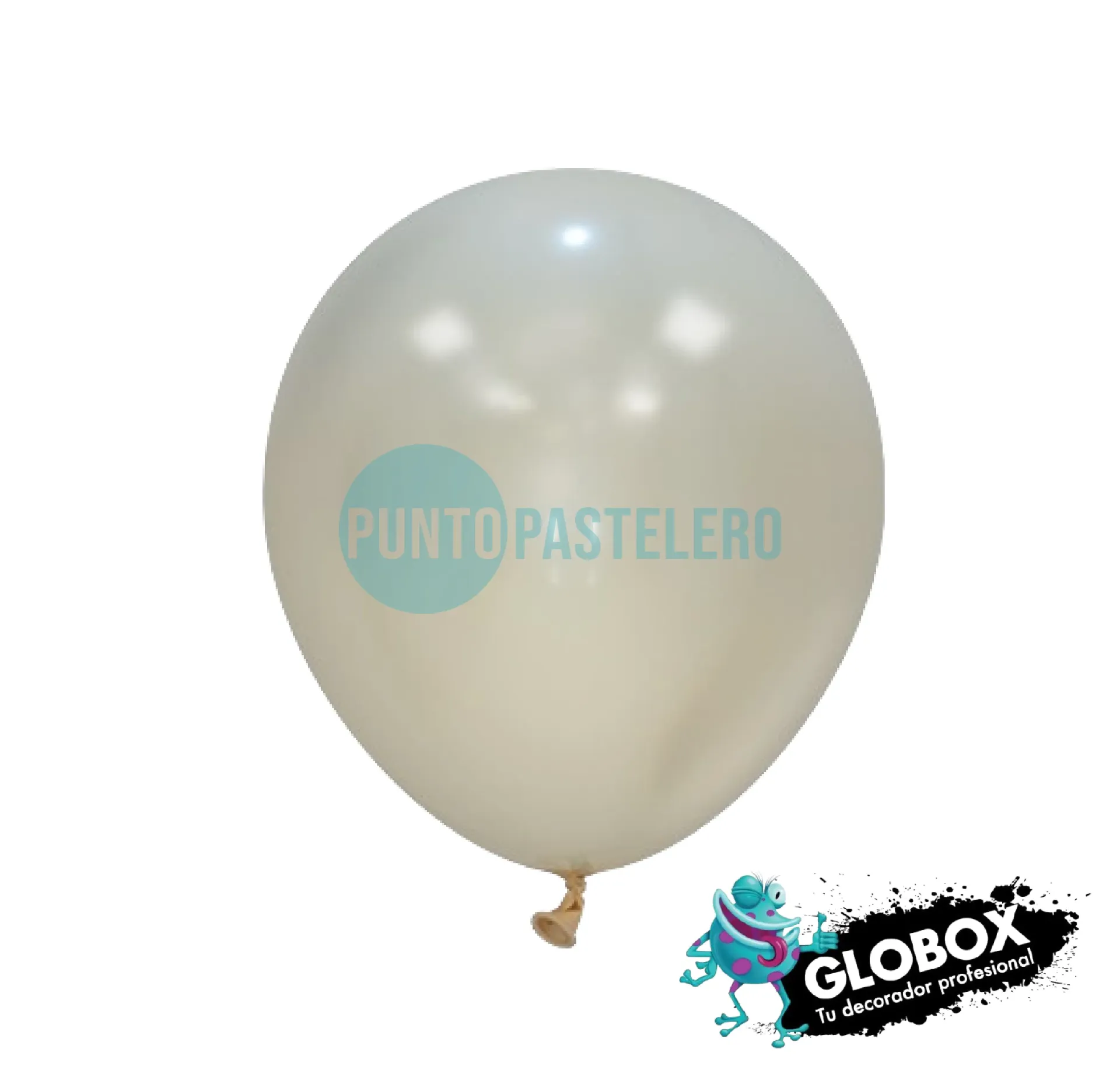 PACK GLOBO GLOBOX LISO 12" LATTE CREAM (X 10 U.)