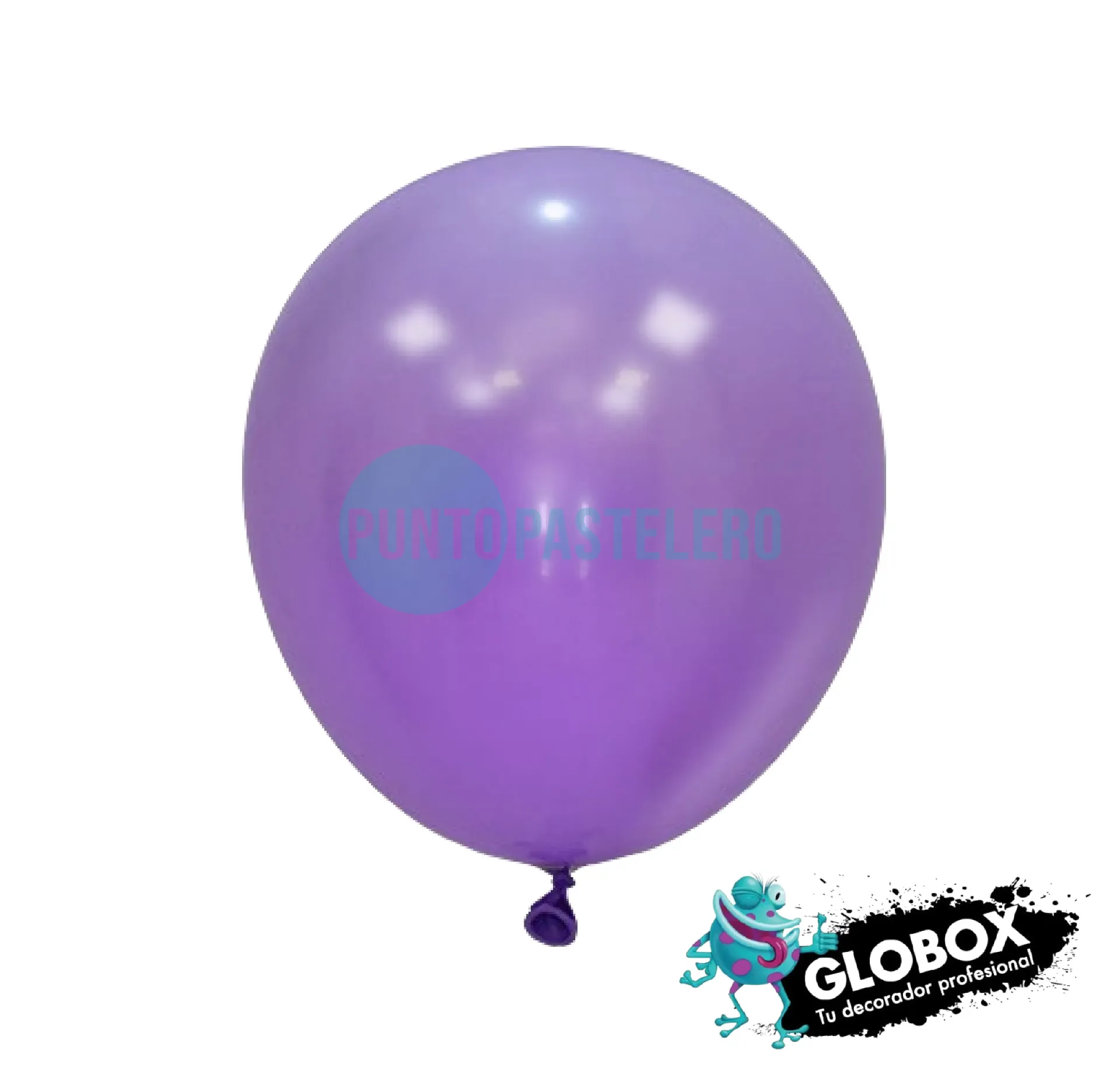 PACK GLOBO GLOBOX LISO 12" LILA CLARO (X 10 U.)
