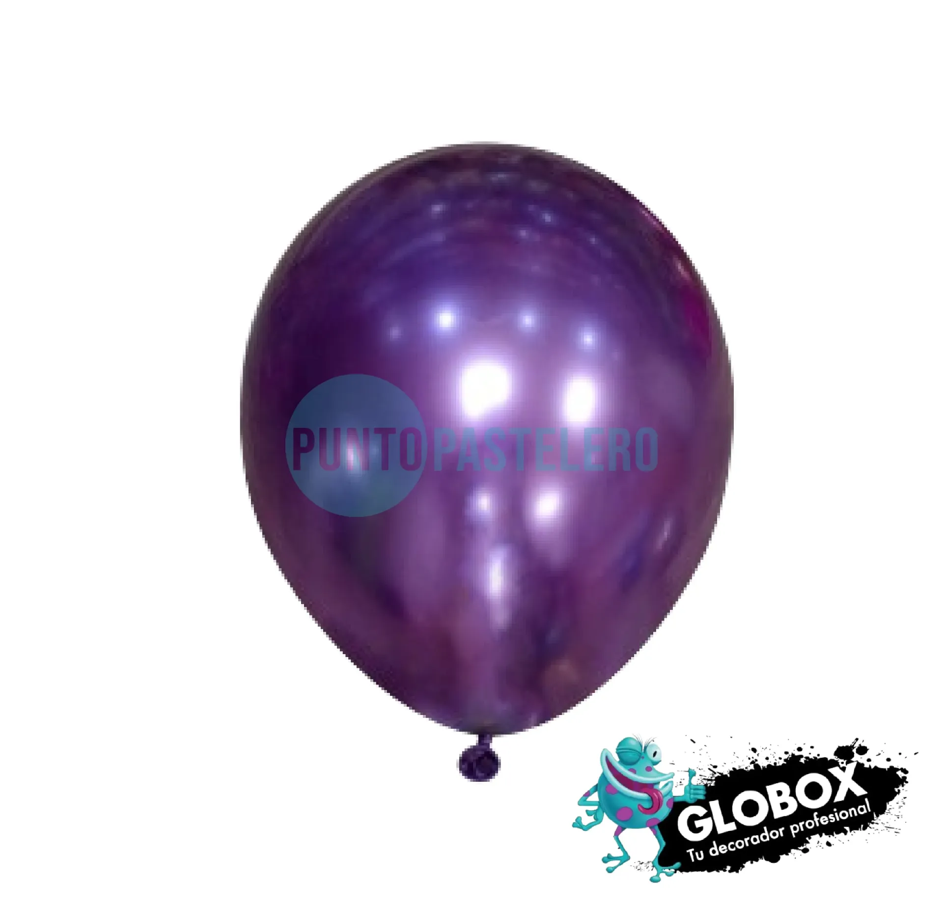 PACK GLOBO GLOBOX LISO 12" PURPURA LUXURY (X 10 U.)