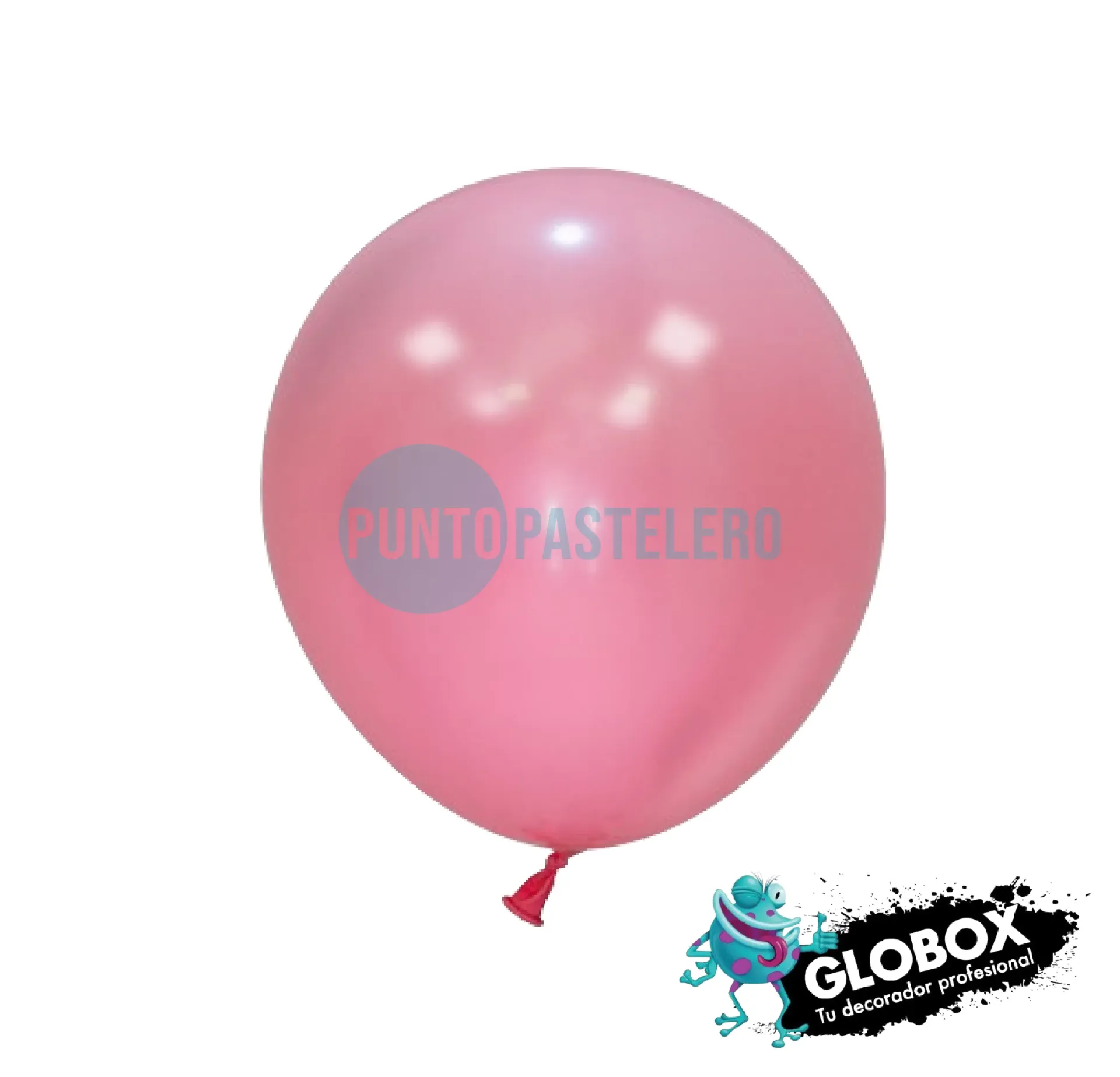 PACK GLOBO GLOBOX LISO 12" ROSA (X 10 U.)