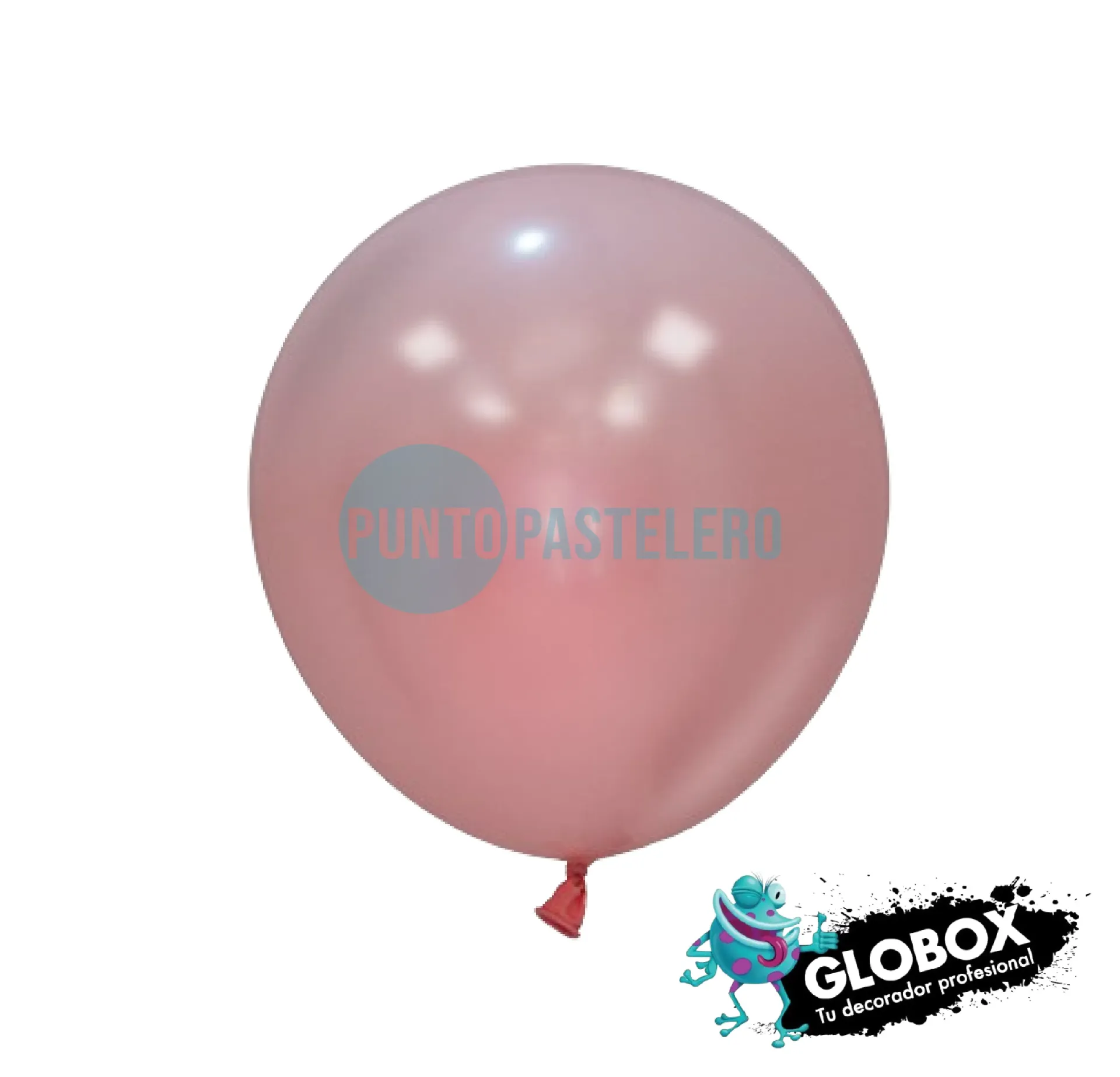 PACK GLOBO GLOBOX LISO 12" ROSA PASTEL (X 10 U.)