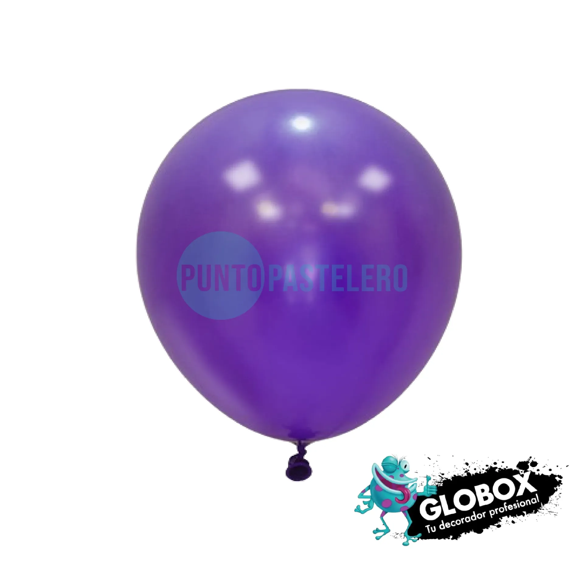 PACK GLOBO GLOBOX LISO 12" VIOLETA (X 10 U.)