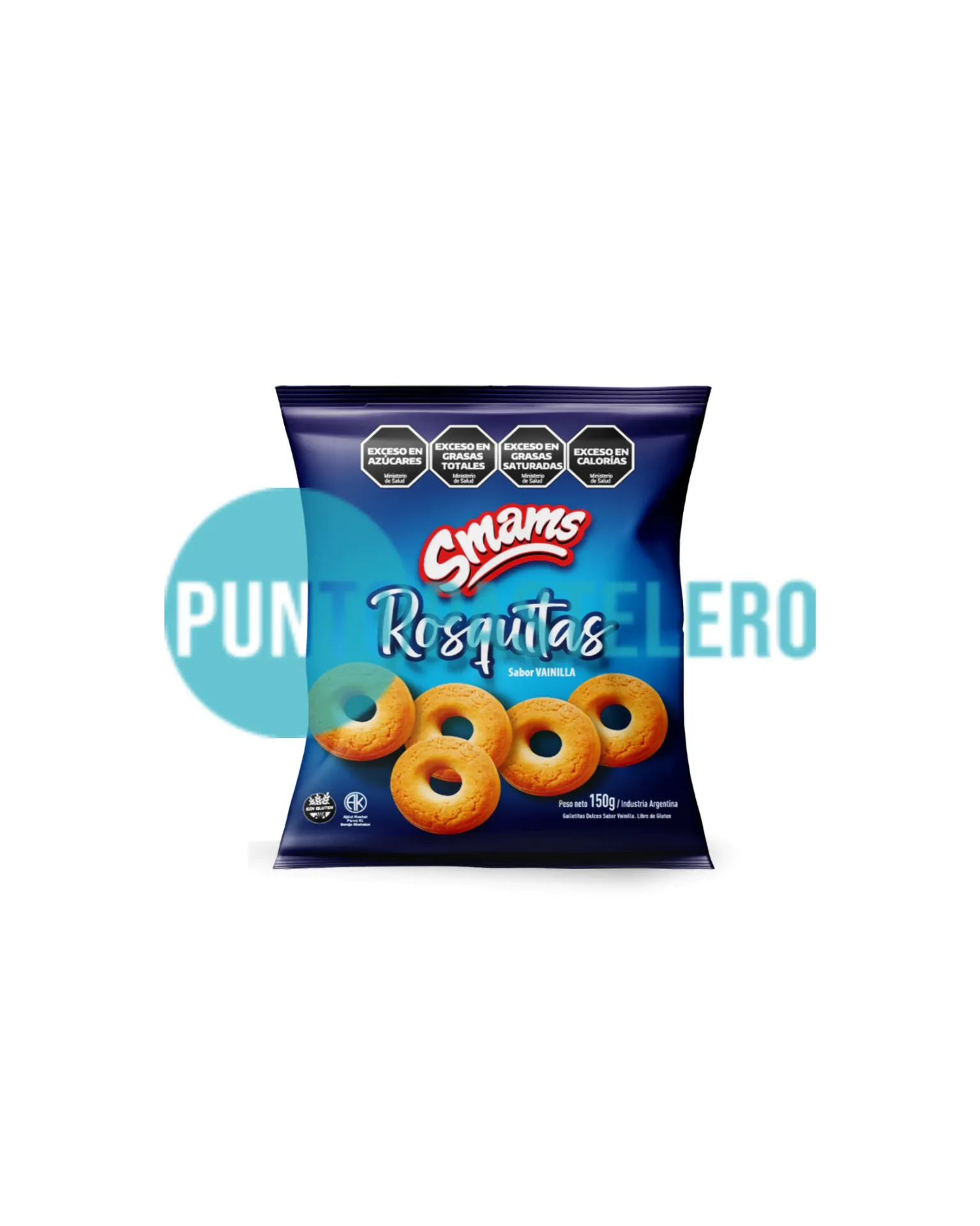 [7798181511561] GALLETITAS ROSQUITA DE VAINILLA SMAMS (X 150 GR.) (SIN TACC)