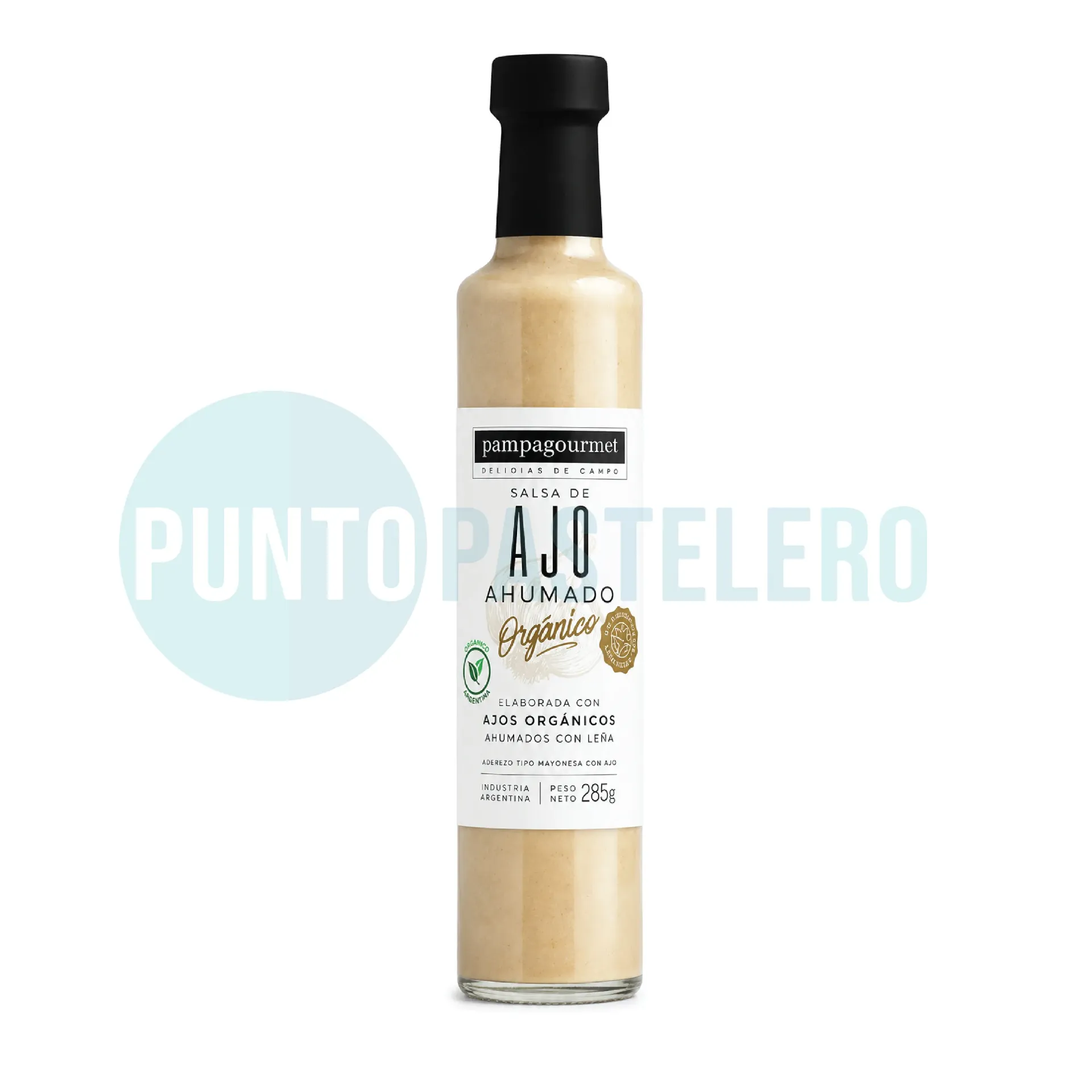 [7798121061894] SALSA AJO AHUMADO ORGANICO PAMPA GOURMET (X 255 CC.) (SIN TACC)