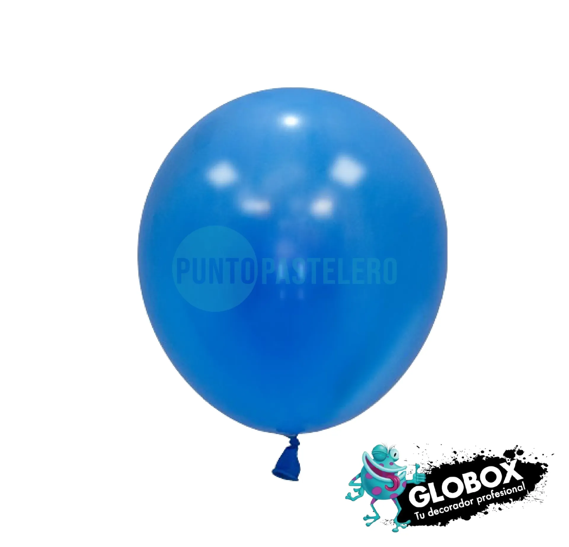 [50214] PACK GLOBO GLOBOX PERLADO 12" AZUL OSCURO (X 10 U.)