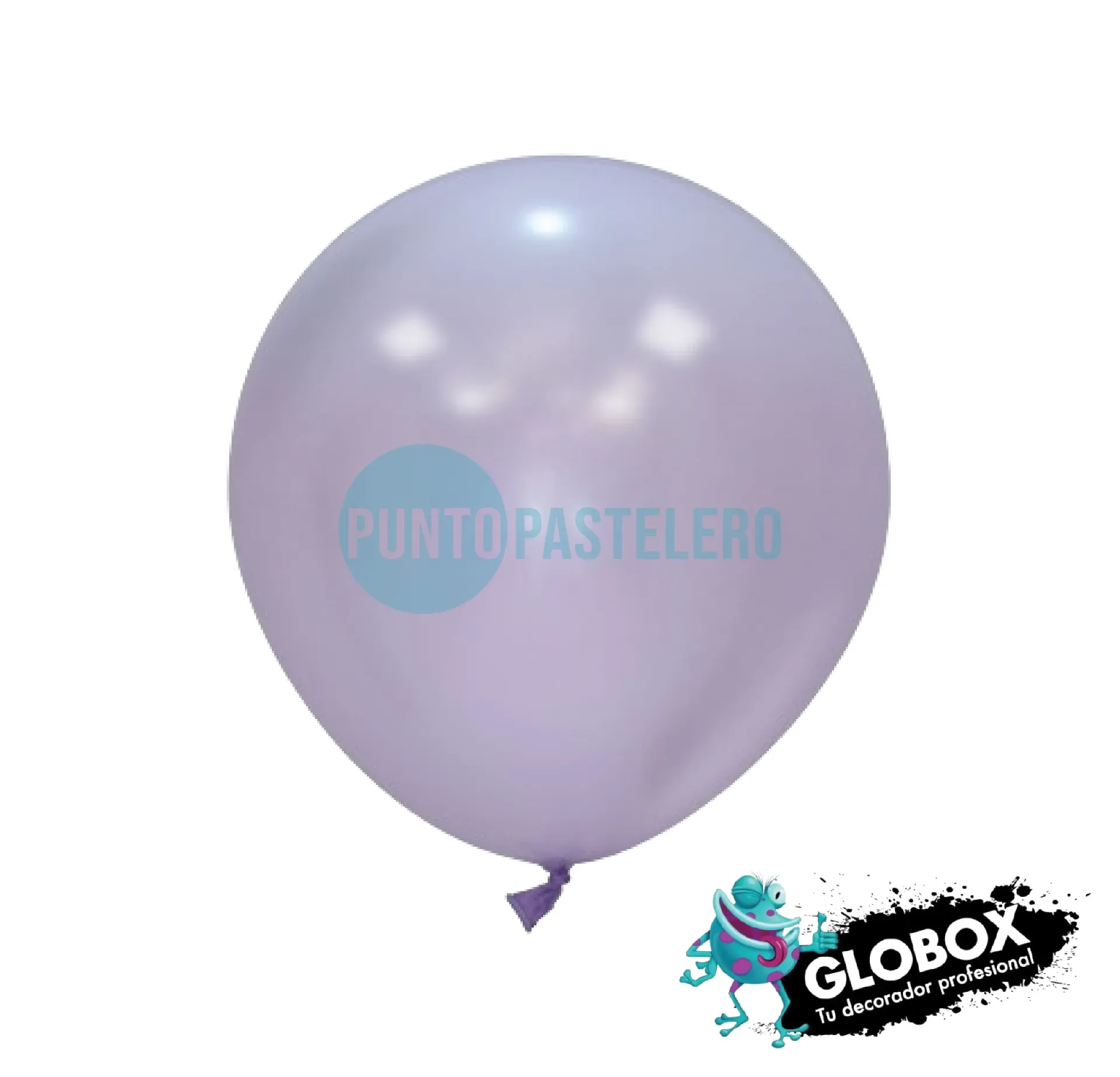 PACK GLOBO GLOBOX PERLADO 12" LILA PASTEL (X 10 U.)