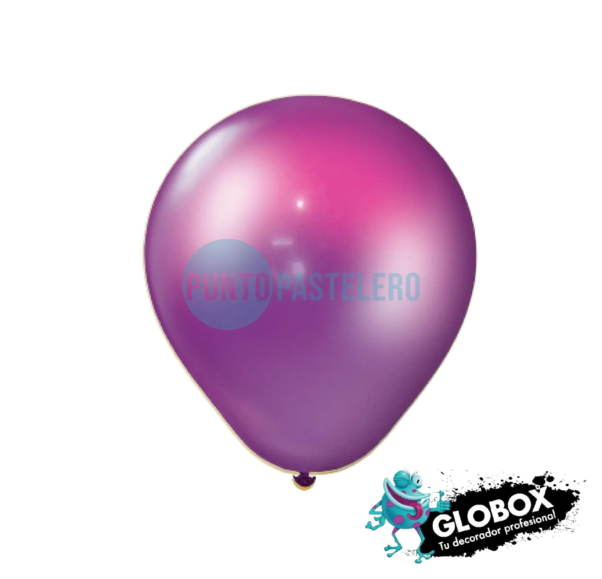 [15013] PACK GLOBO GLOBOX PERLADO 12" VIOLETA (X 10 U.)