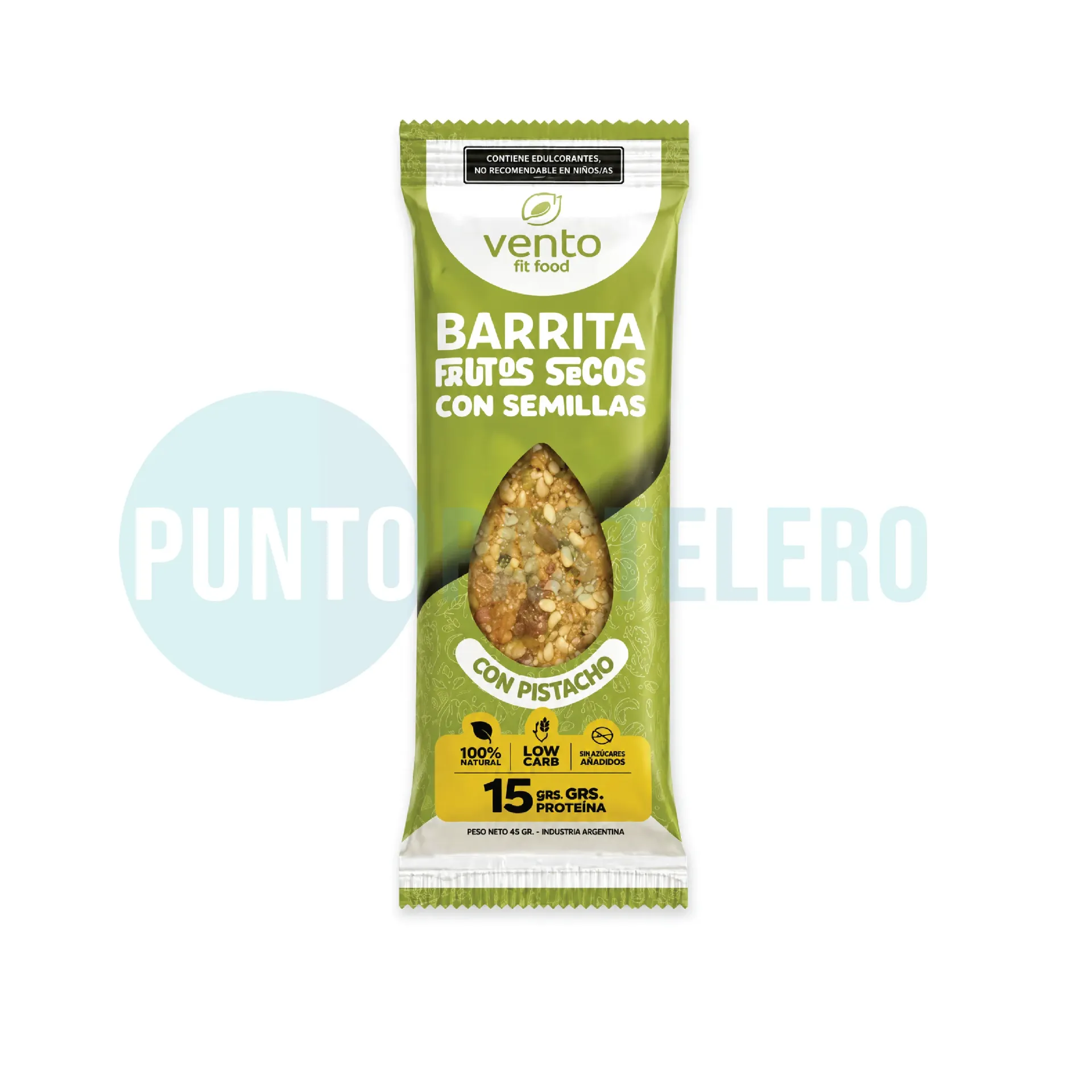 [7794303001293] BARRA PROTEICA VENTO FIT PISTACHO (KETO)