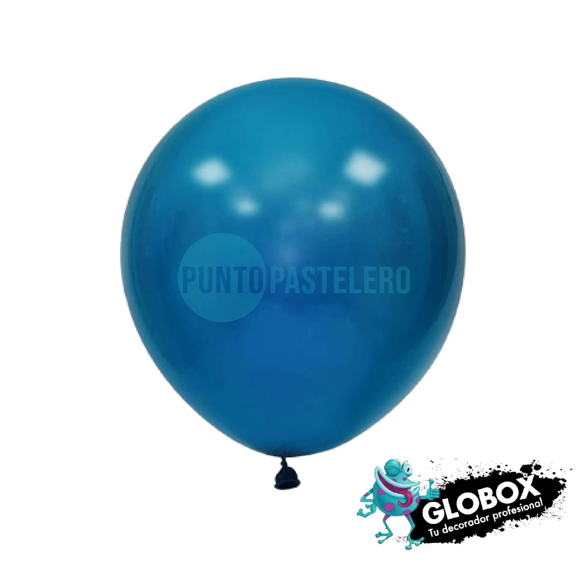 PACK GLOBO GLOBOX PERLADO 12" TURQUESA (X 10 U.)