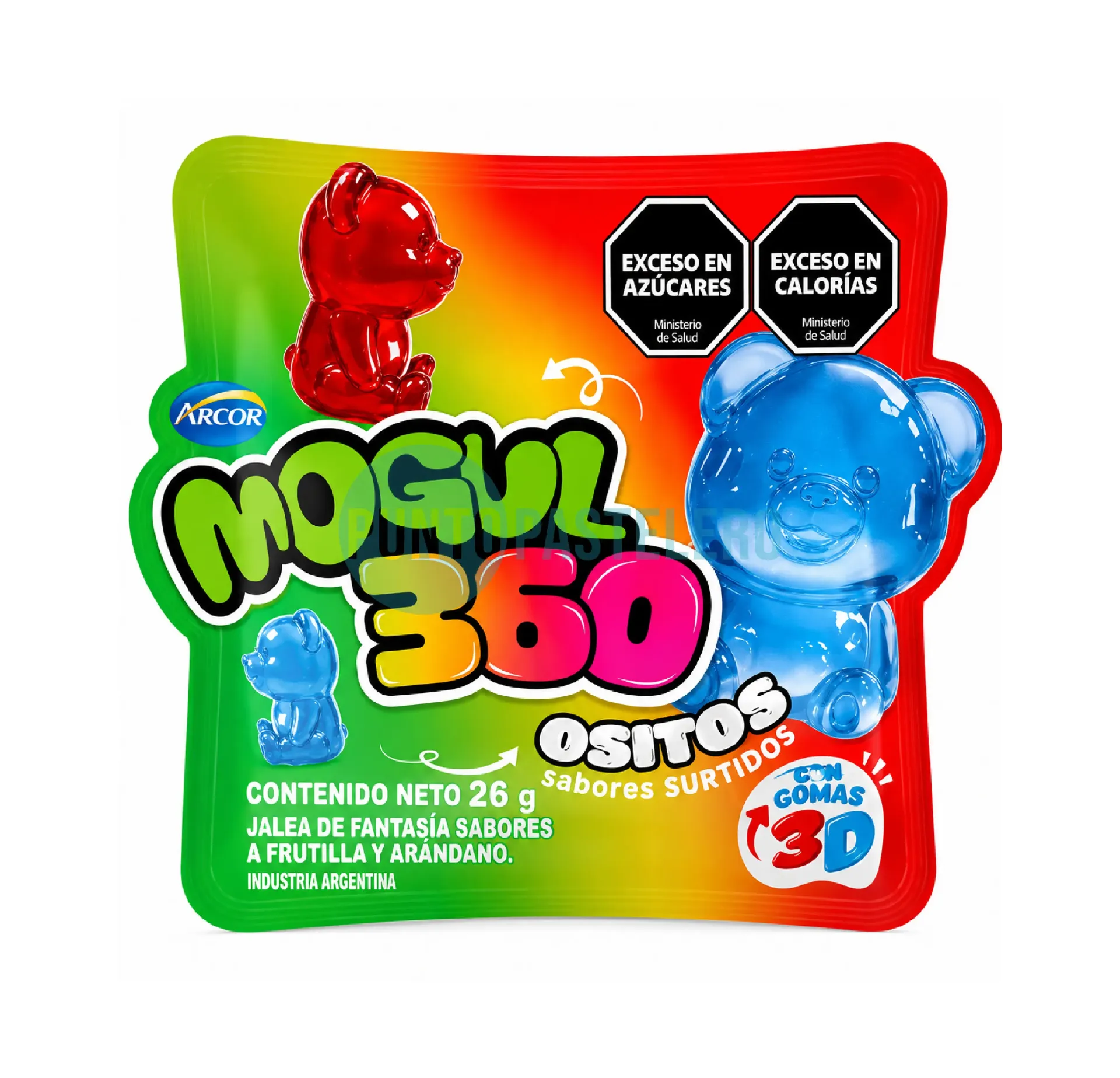 MOGUL PELABLE 360 OSITO 4D (X 26 GR.)
