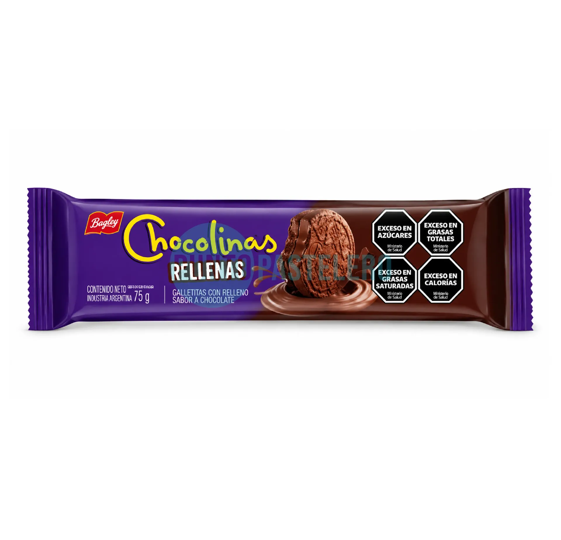 [7790040154445] GALLETITAS CHOCOLINAS RELLENAS BAGLEY (X 77 GR.)