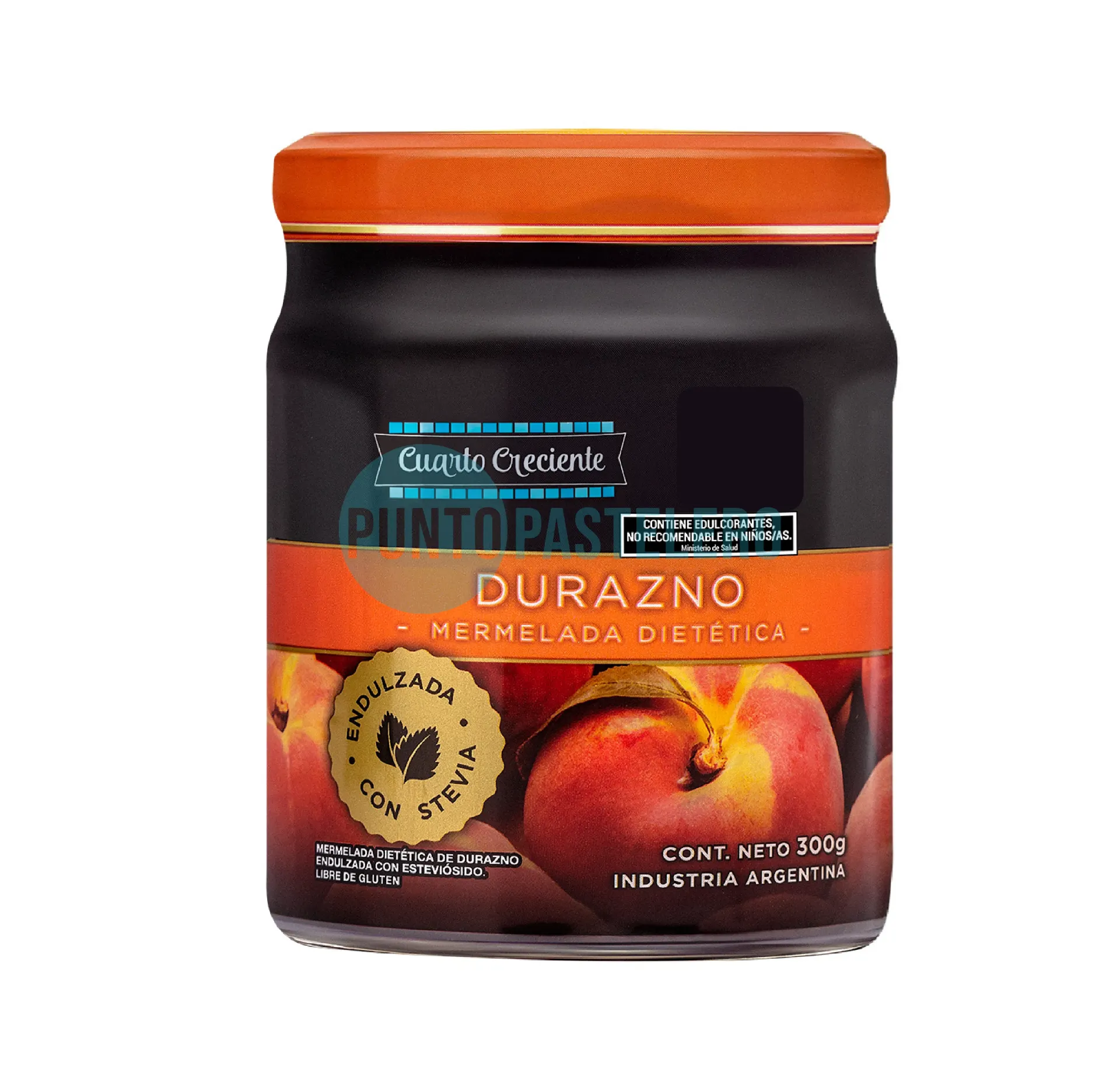 MERMELADA DURAZNO CUARTO CRECIENTE X 280 GR. (SIN TACC) (SIN AZUCAR)