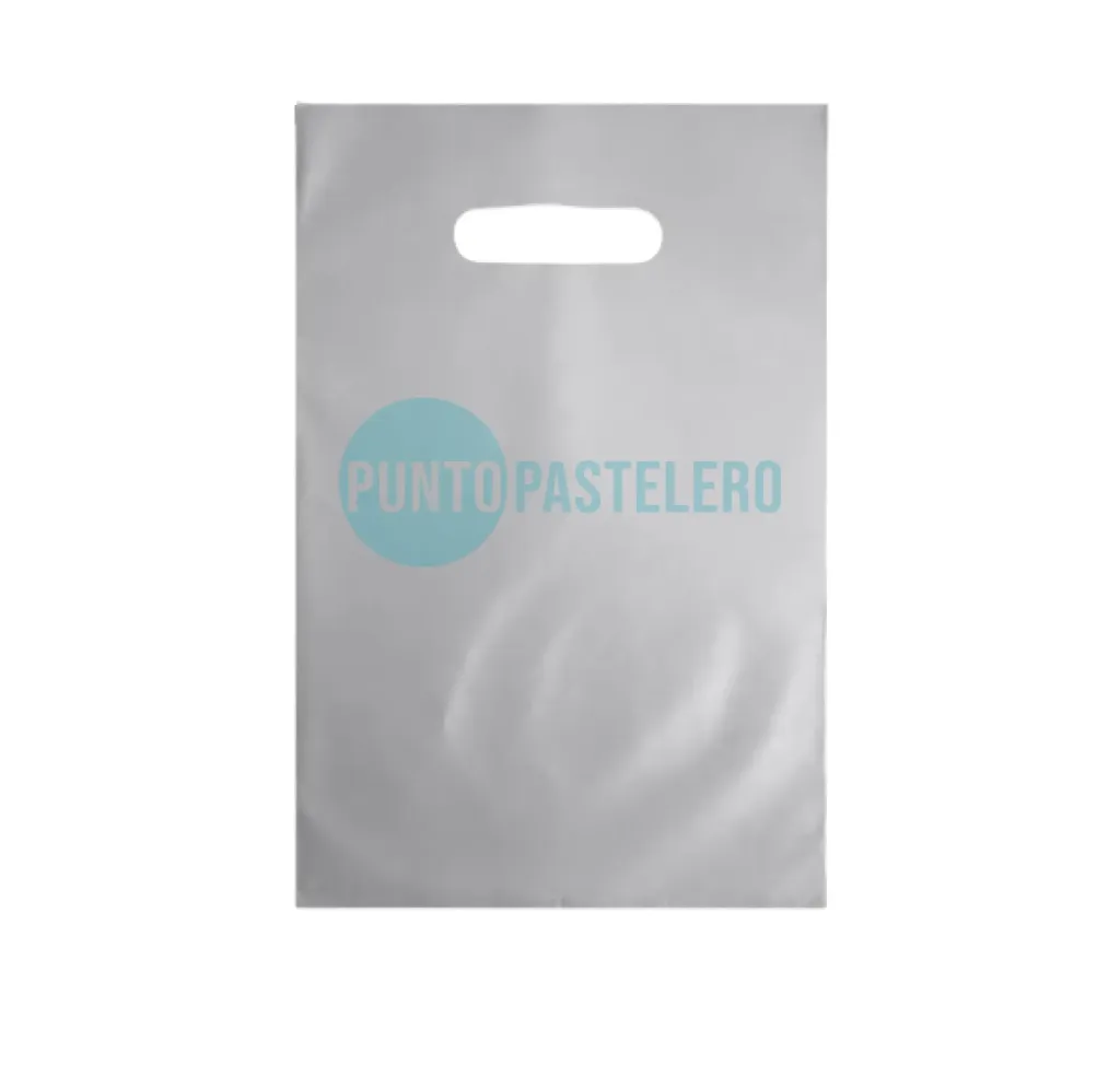 BOLSA RIÑON LISA 20X30 TERLIZZI PLATEADA (X 50 U.)