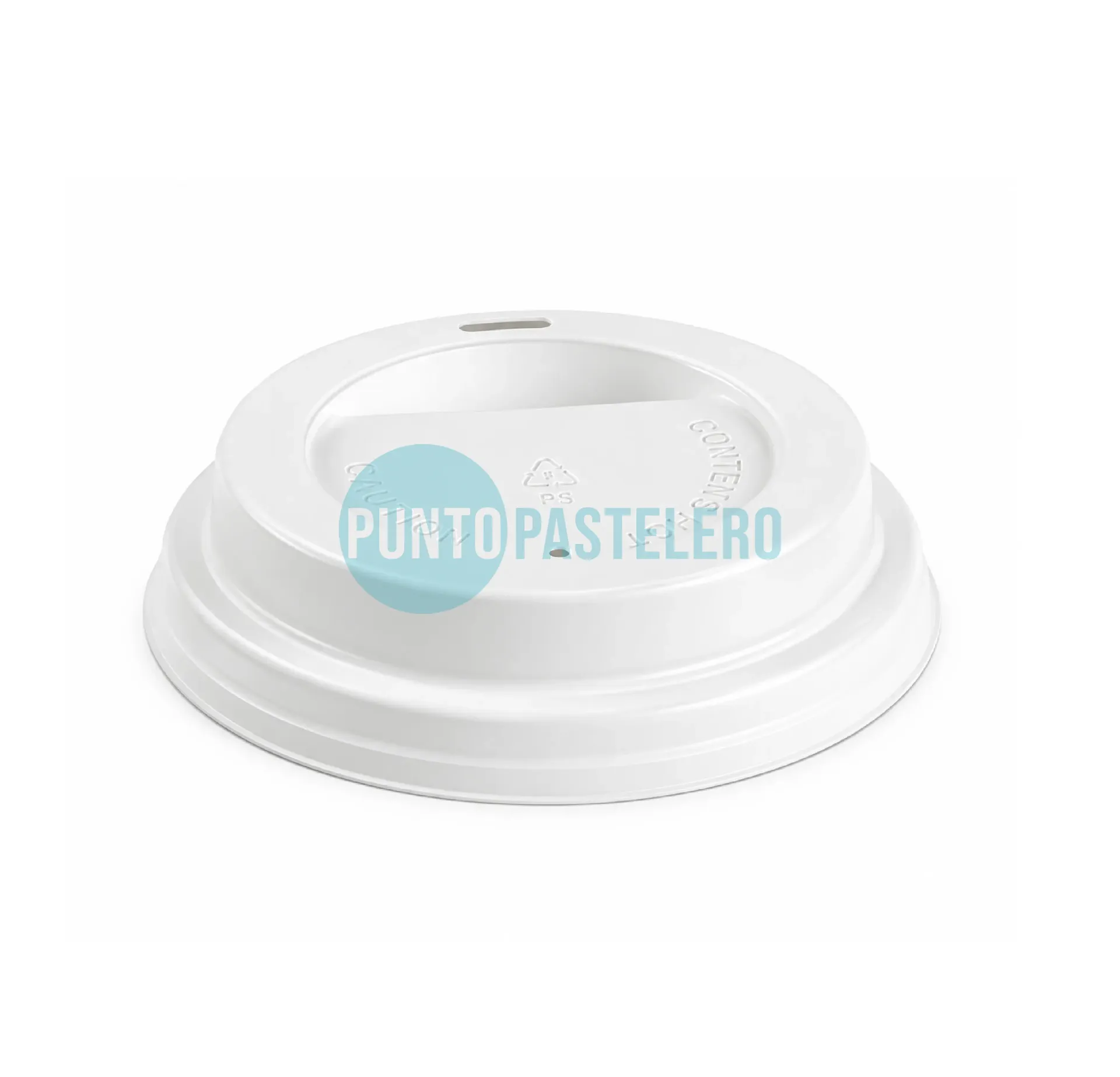 TAPA PARA VASO TERMICO 165/180 CC EMPOLEX CON PICO (X 25 U.)