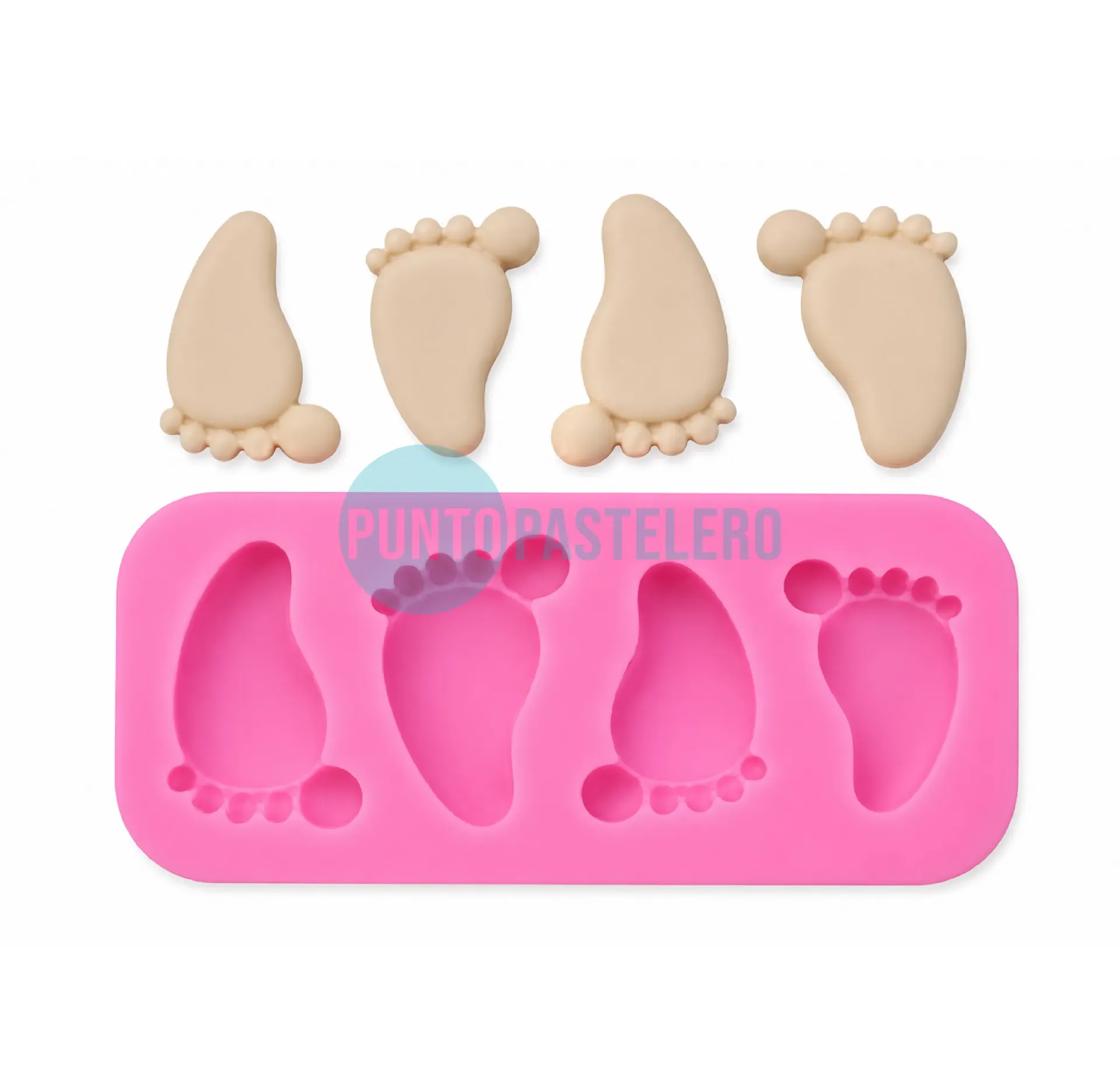 [6935125411476] MOLDE SILICONA PIECITOS DE BEBE (26U2) [C6]