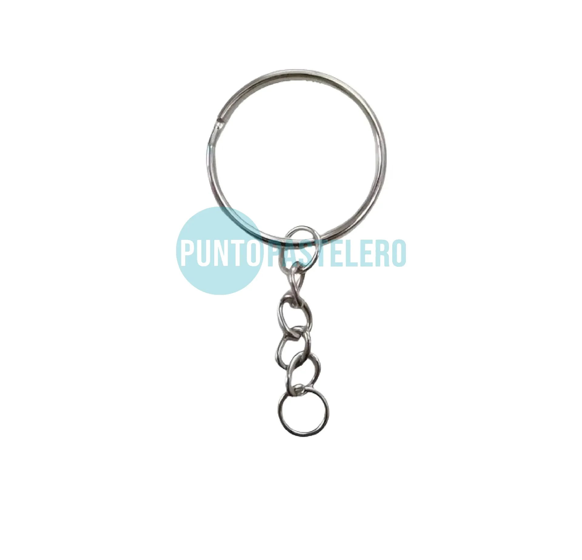 ARGOLLA SINFIN LLAVERO CON CADENA 25 MM (X 20 U.)