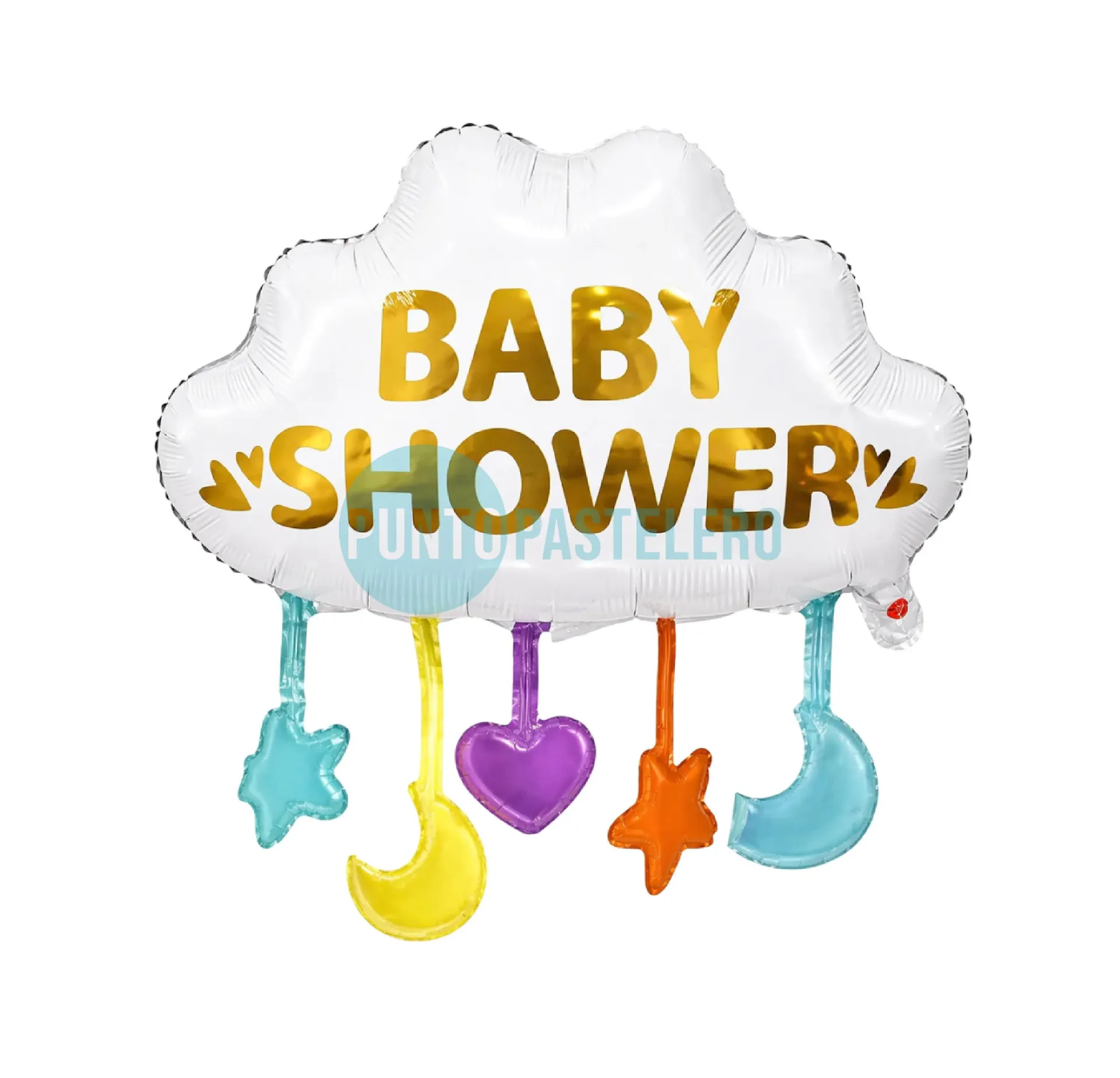 GLOBO METALIZADO NUBE BABY SHOWER (62 CM)