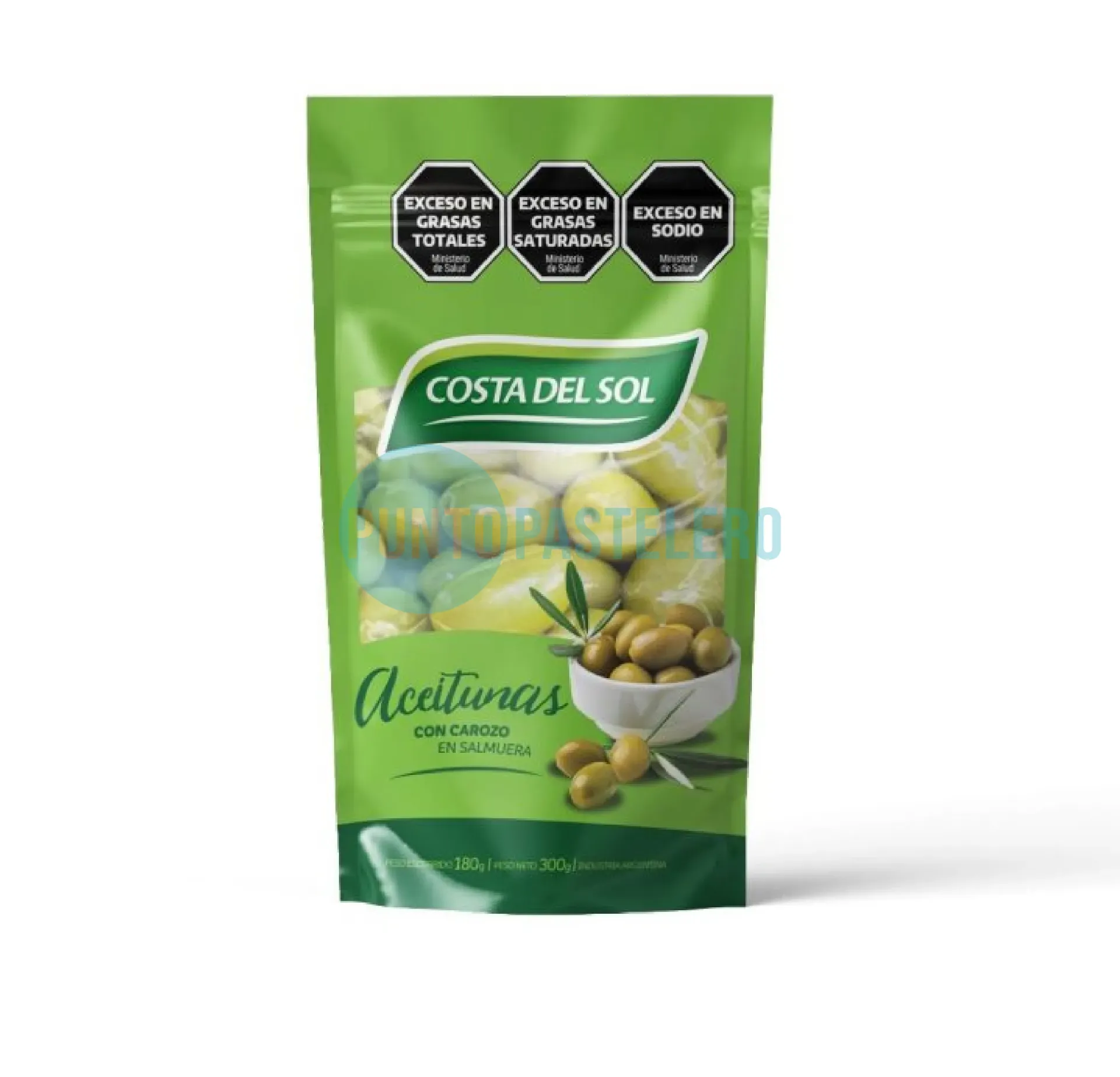 ACEITUNAS VERDES COSTA DEL SOL DESCAROZADAS (X 150 GR.)