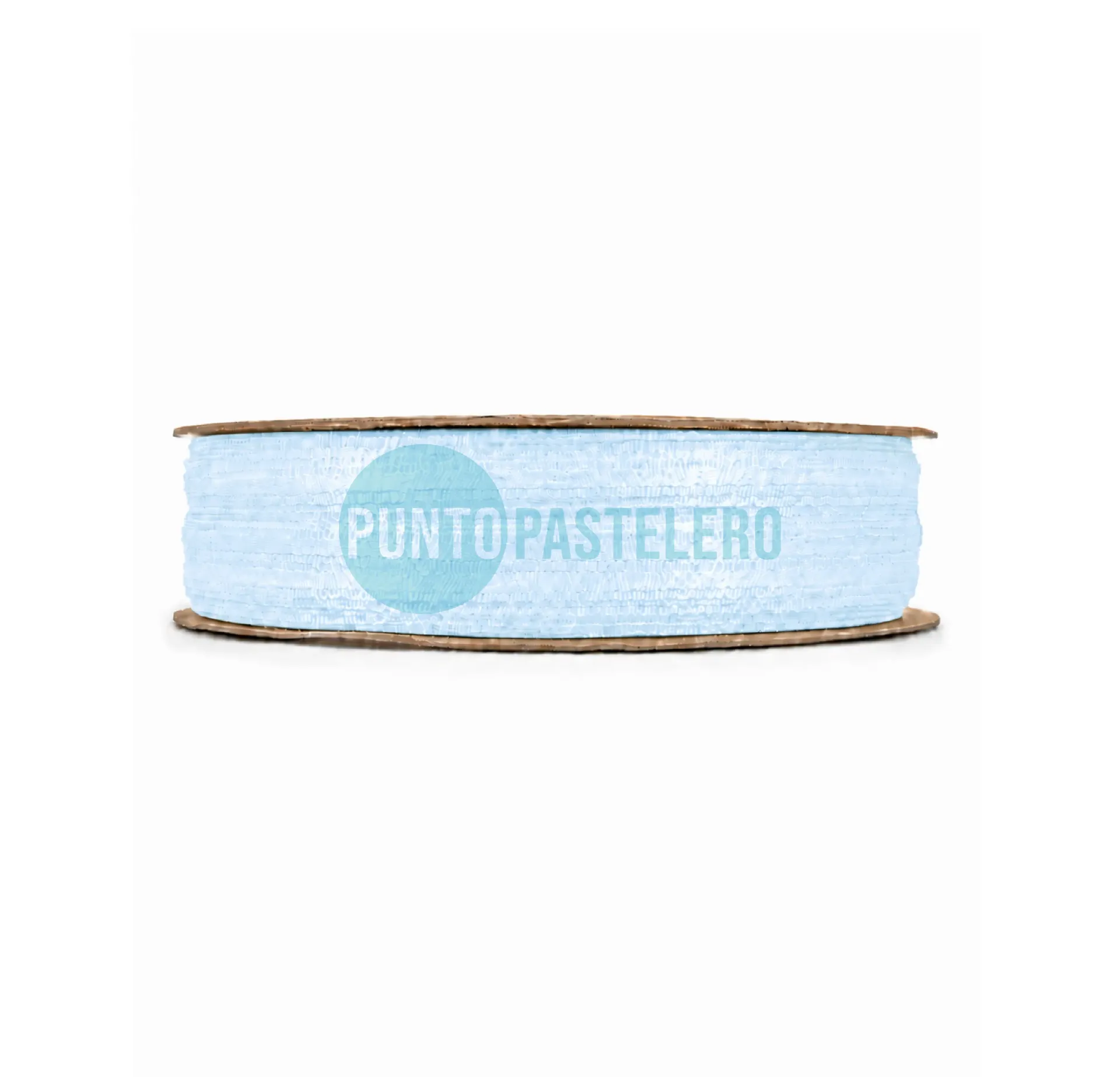 ROLLO CINTA RASO 00 CELESTE PASTEL (CORDON DE ORO) (X 50 MT.)
