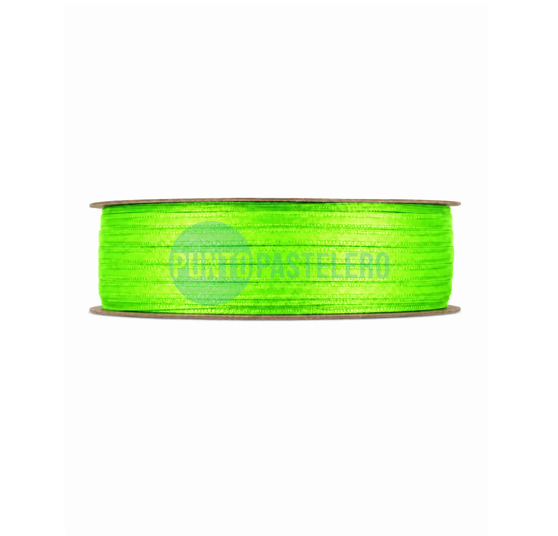 [888114] ROLLO CINTA RASO N°1 VERDE FLUO (X 50 MT.)