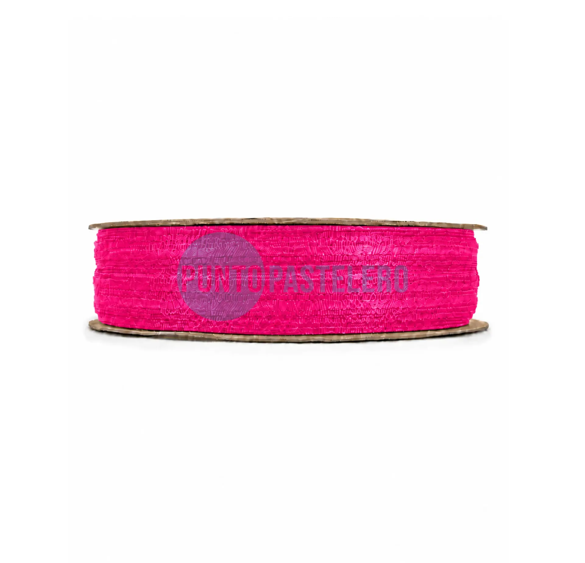 ROLLO CINTA RASO N°1 FUCSIA FLUO (CORDON DE ORO) (X 50 MT.)