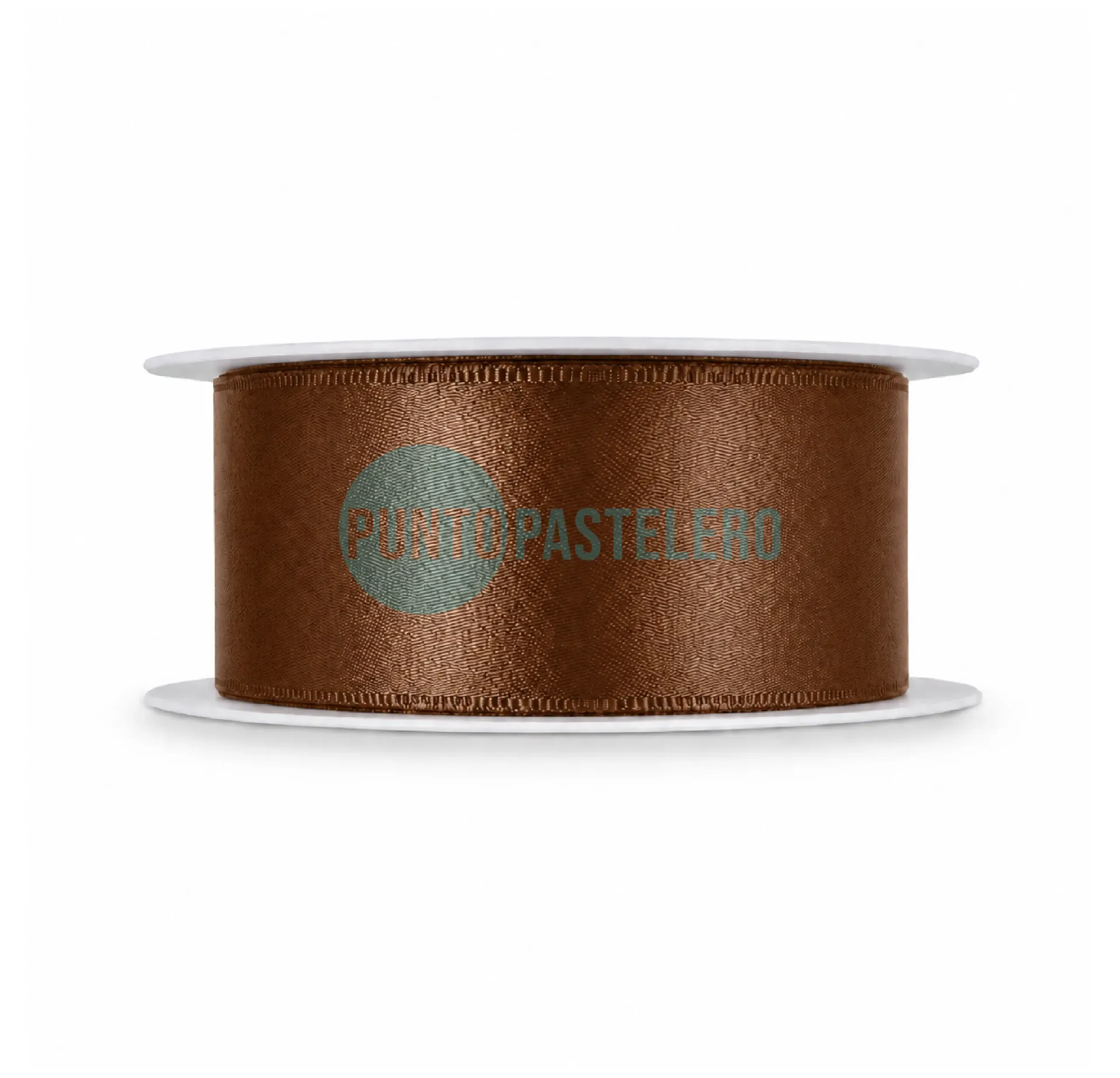 ROLLO CINTA RASO Nº5 MARRON (X 10 MT.)