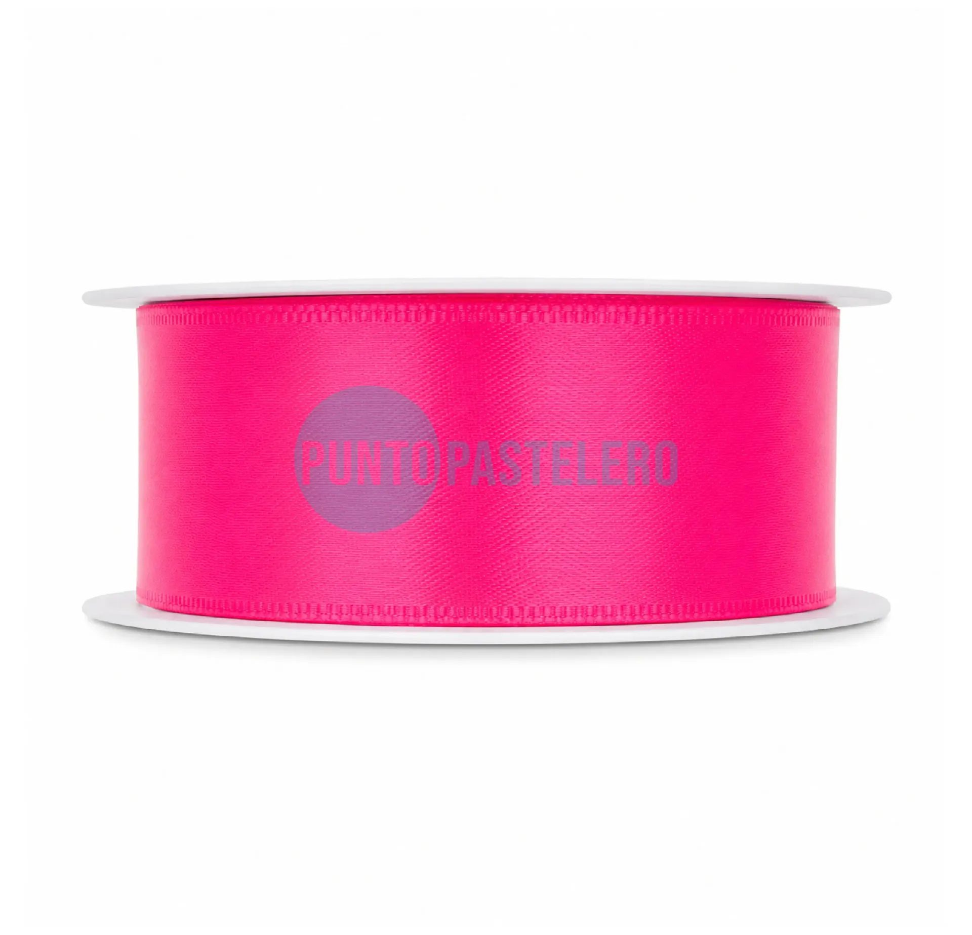 ROLLO CINTA RASO Nº5 ROSA FLUO (X 10 MT.)