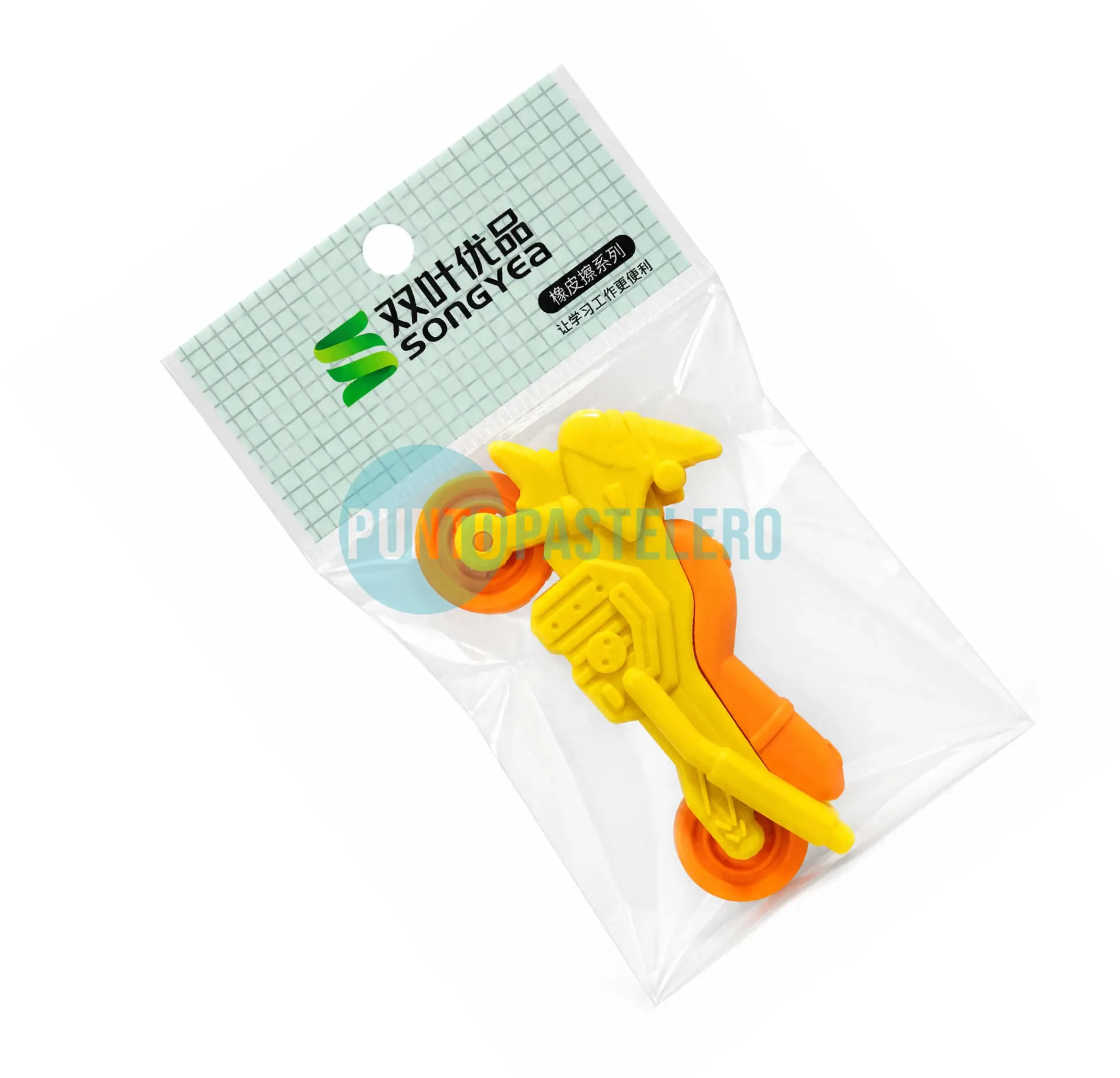 SOUVENIR MOTO GOMA PARA BORRAR (X 6 U.)