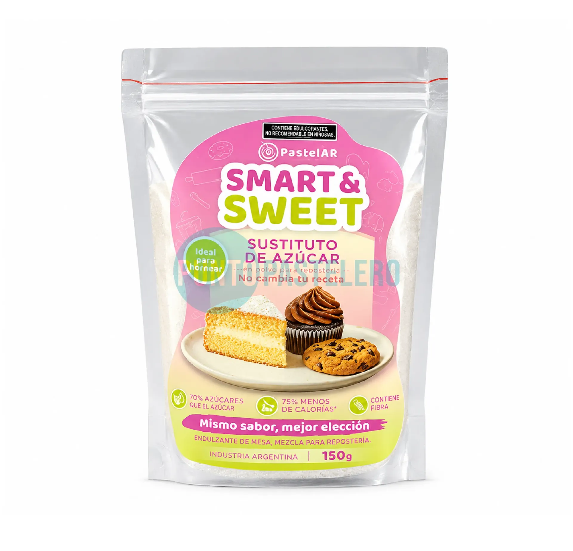 SMART & SWEET SUSTITUTO DE AZUCAR PASTELAR (X 150 GR.) (SIN TACC)
