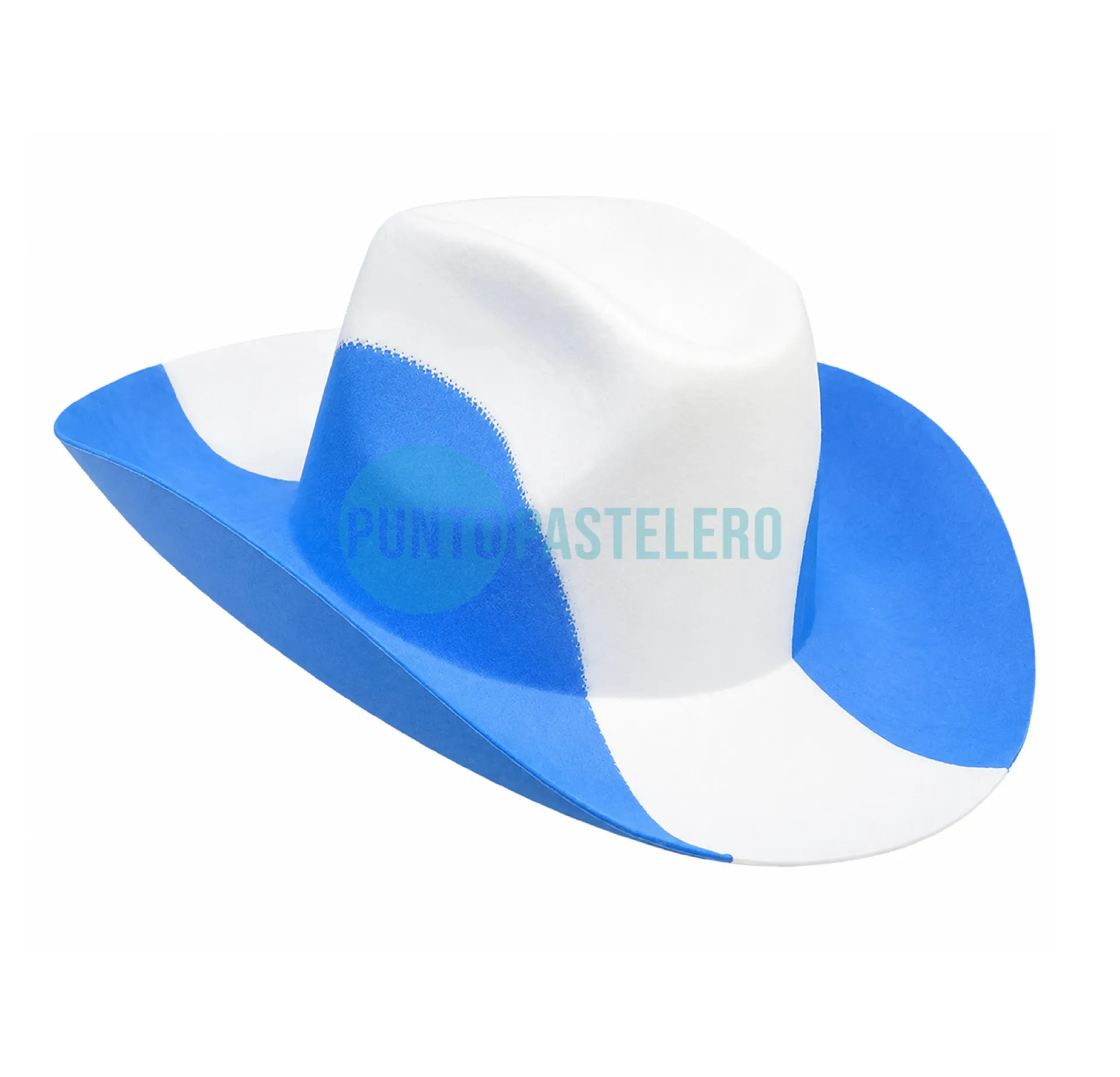 GORRO COWBOY BANDERA ARGENTINA BICOLOR (MZ17420)