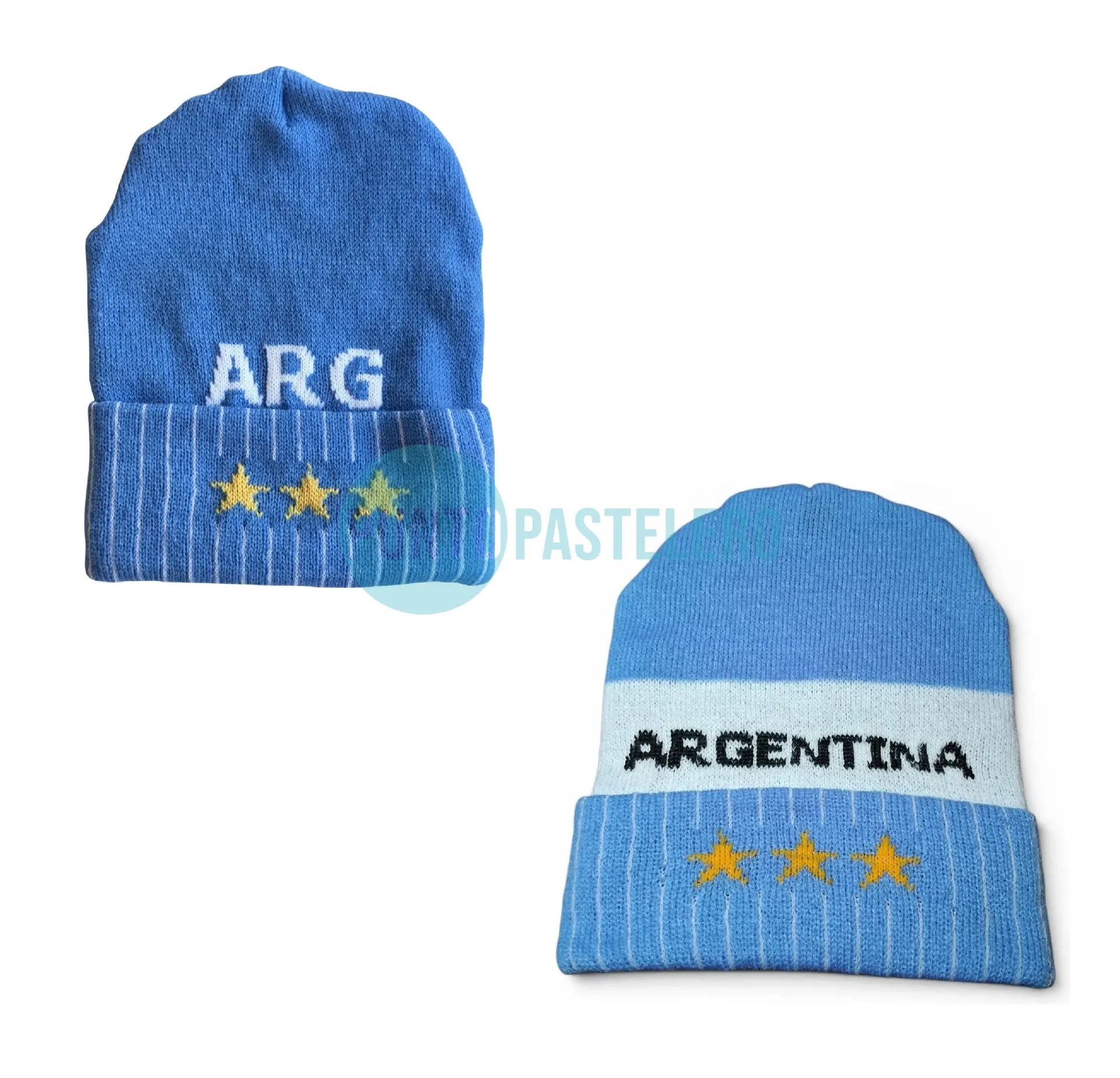 GORRO TEJIDO ARGENTINA TRES ESTRELLAS