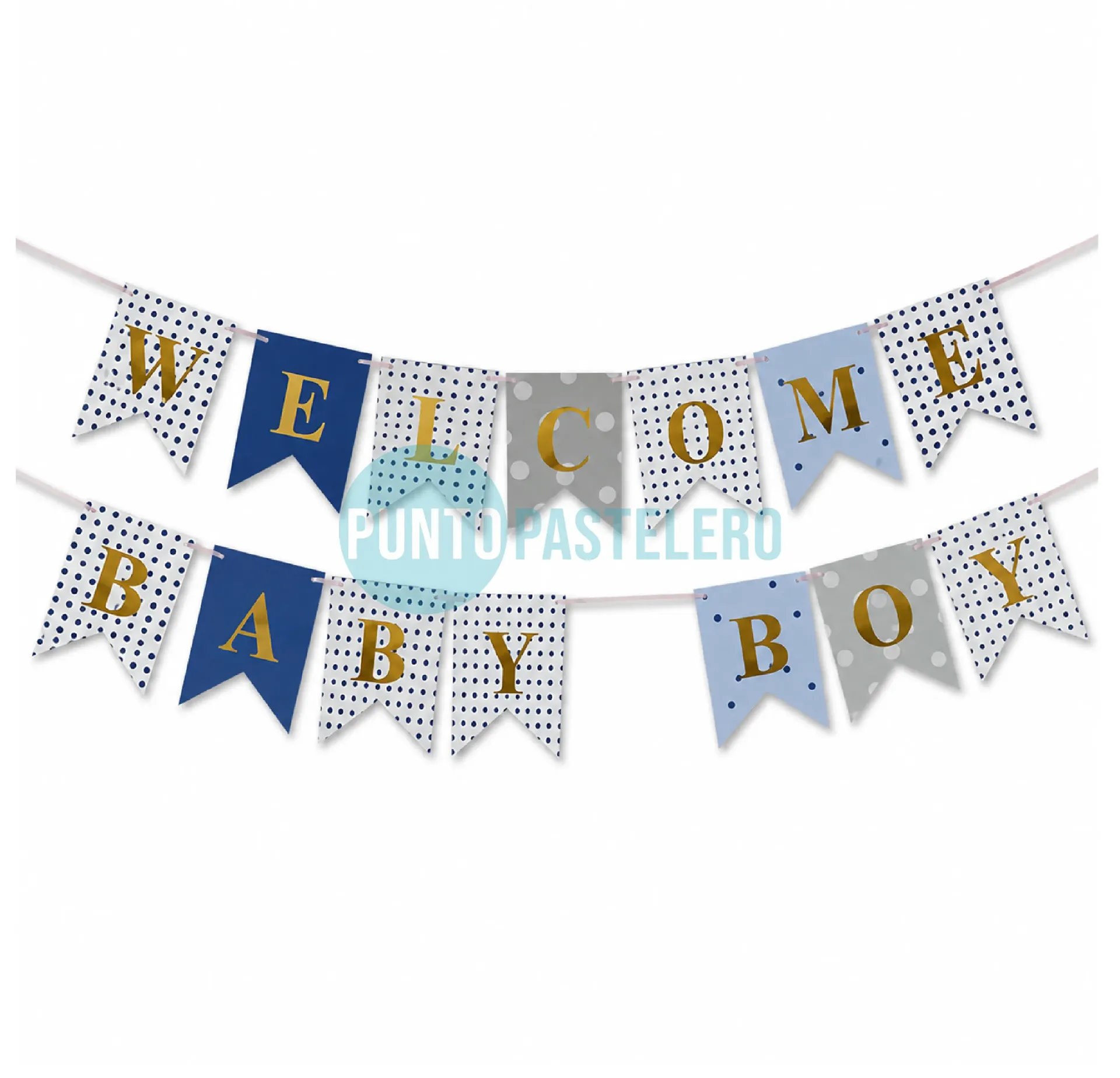 BANDERIN "WELCOME BABY BOY"