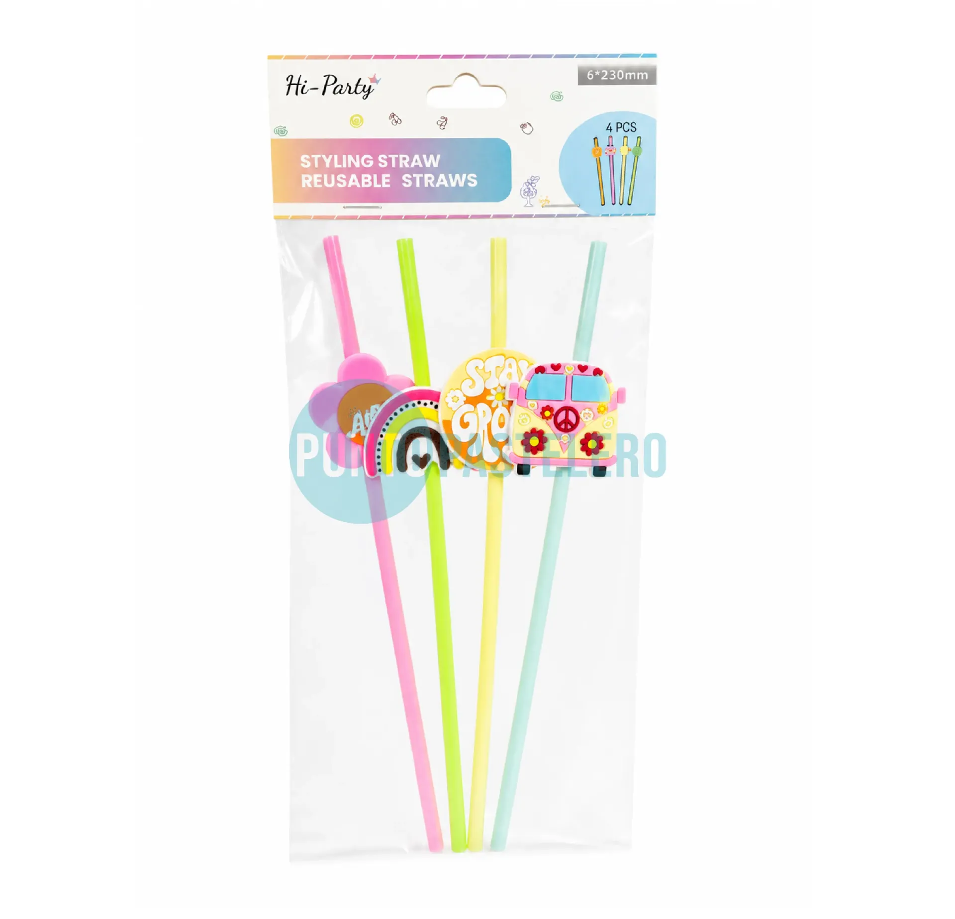 SORBETE CON FORMAS HIPPIES (X 4 U.)