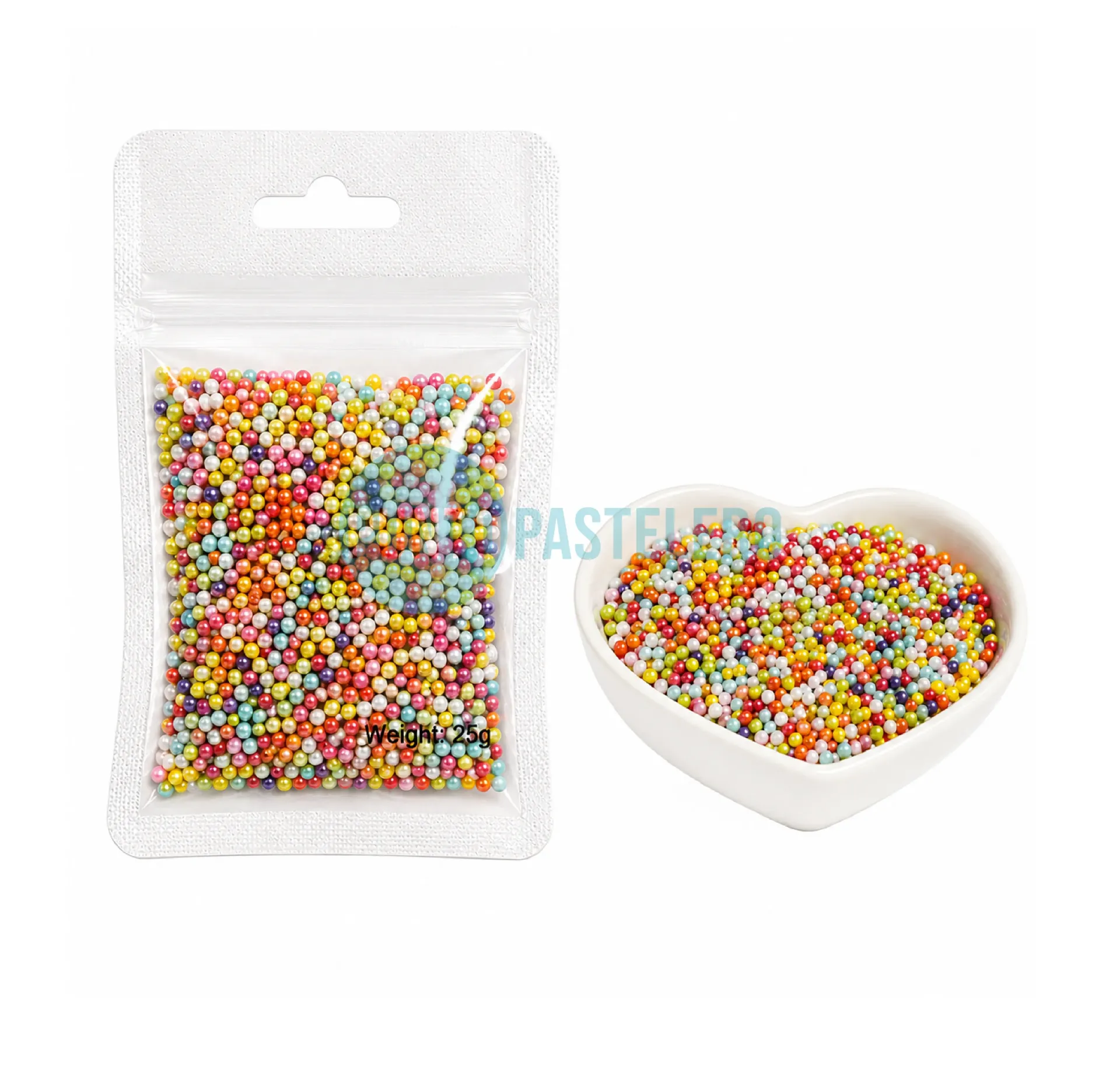 [692025020025M] PERLAS PASTILLAJE MULTICOLOR 2 MM (X 25 GR.)