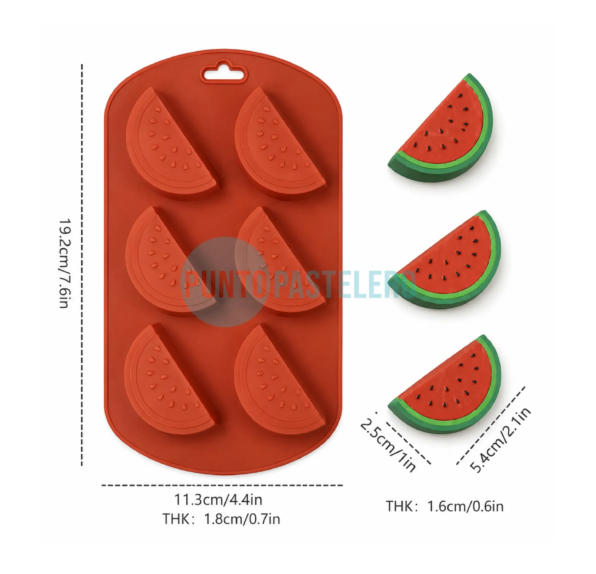 [6912345007597] MOLDE BOMBON SILICONA SANDIA (6) [P]