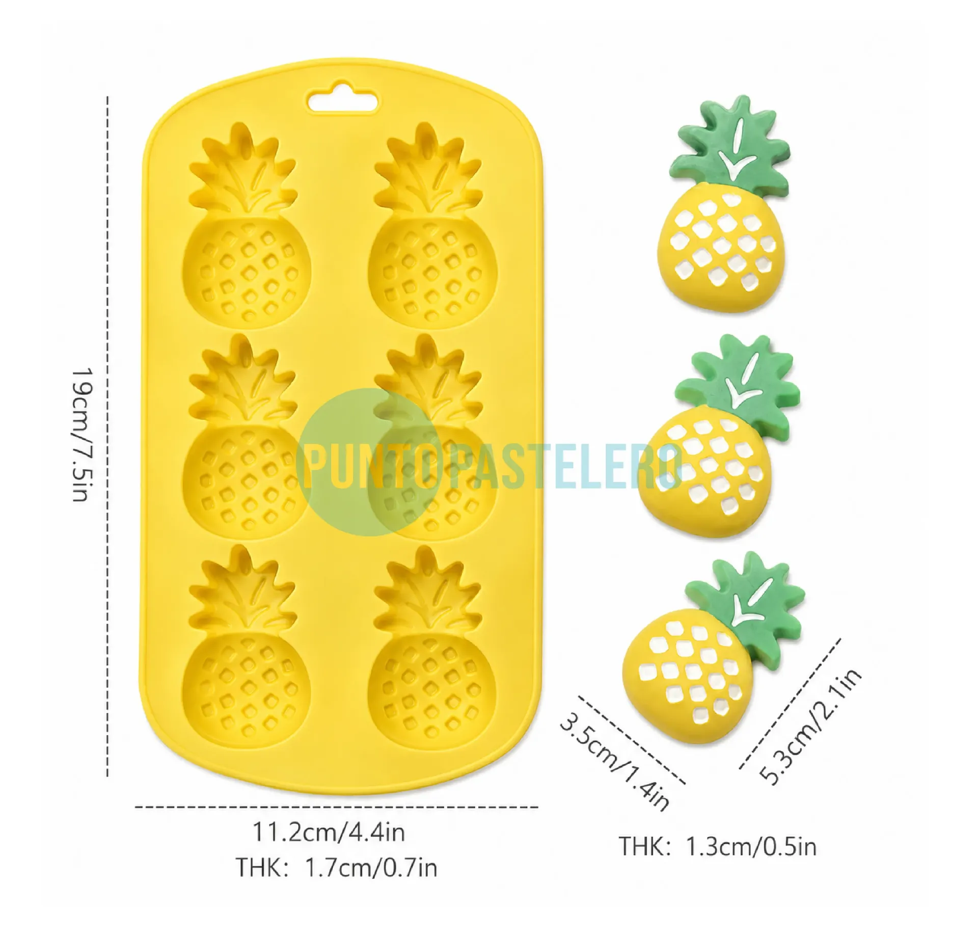 [6912345007696] MOLDE BOMBON SILICONA ANANA (6) [P]