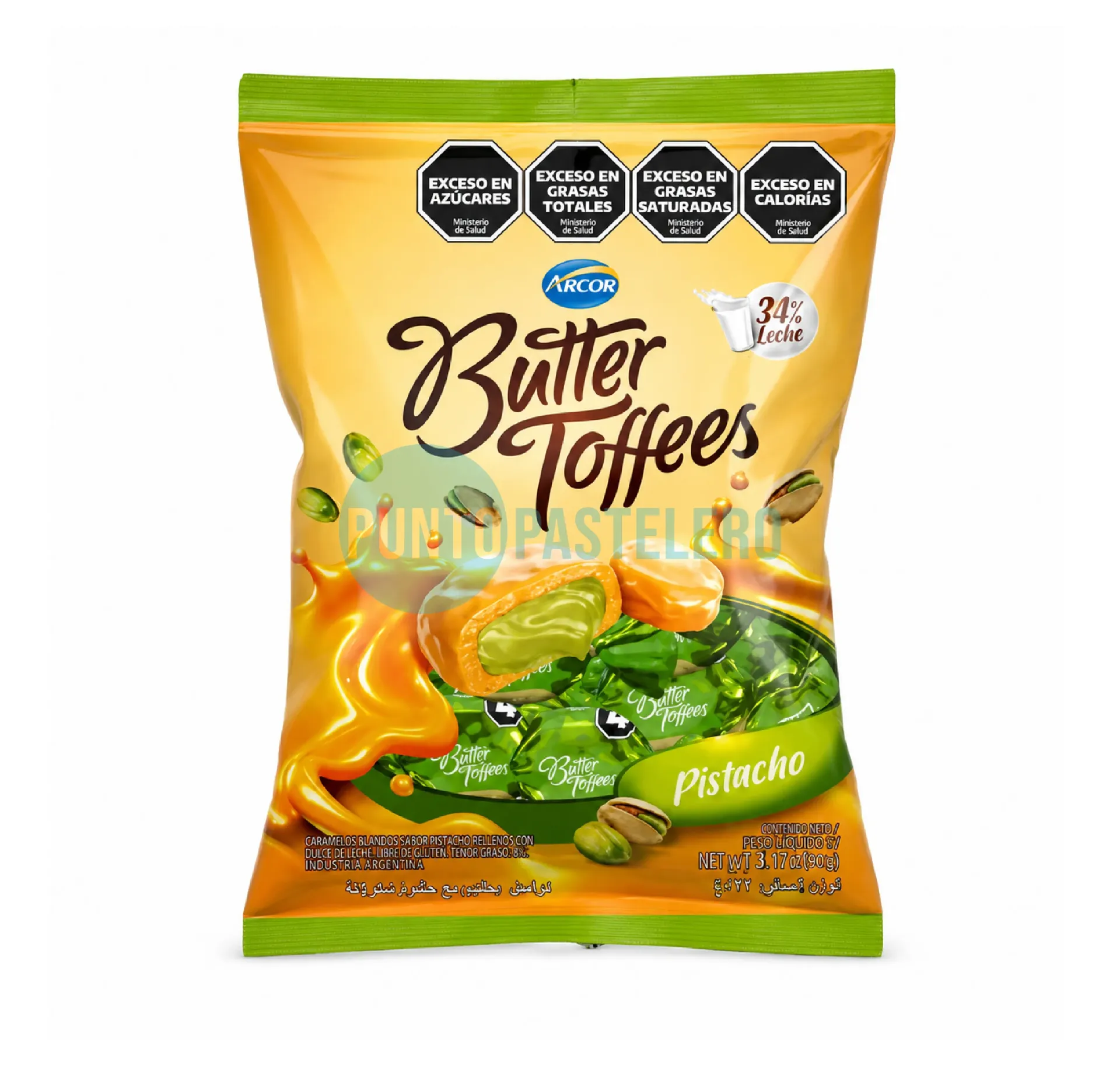 CARAMELOS BUTTER TOFFE PISTACHO (X 822 GR.)