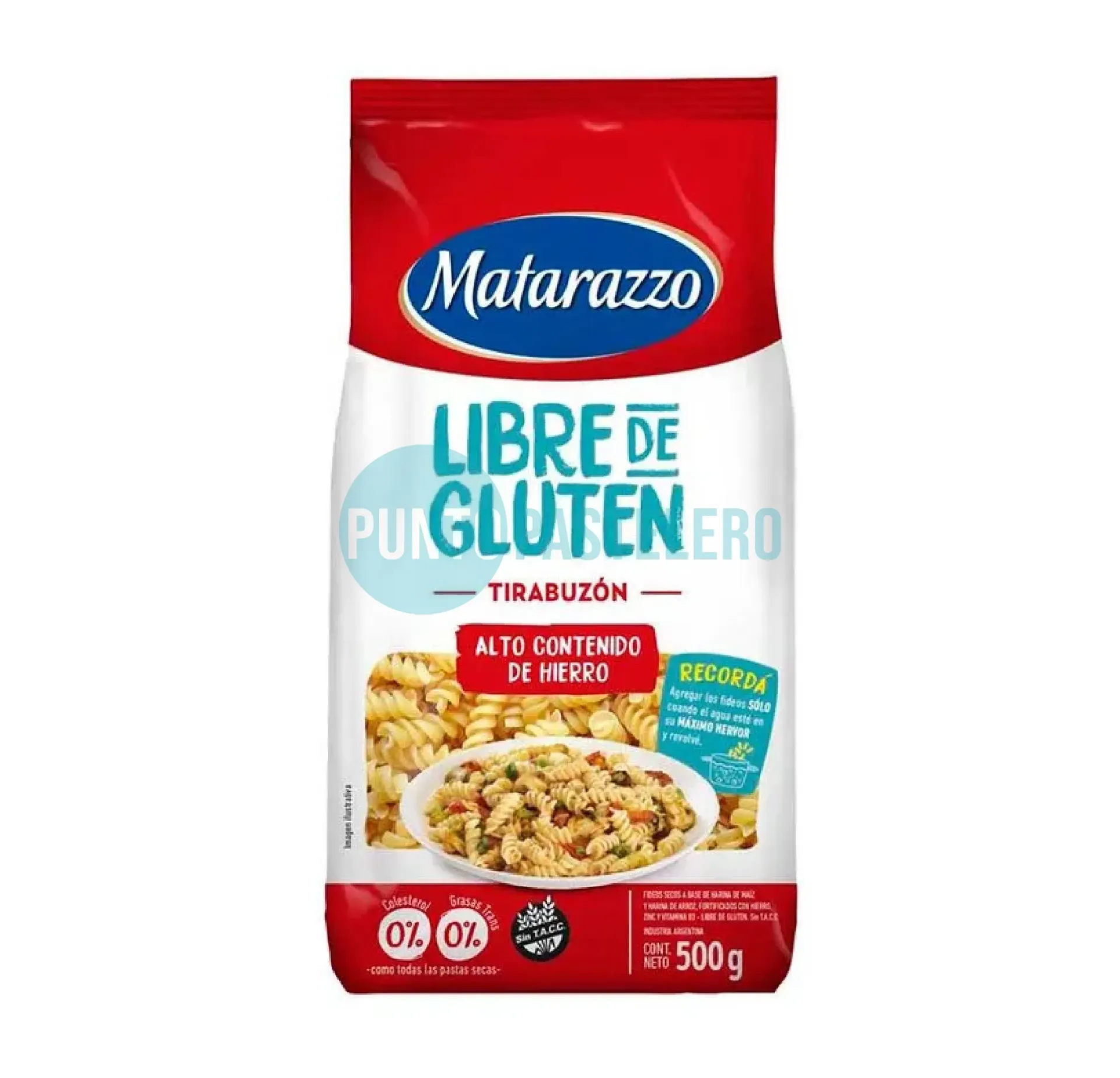 MATARAZZO FIDEOS TIRABUZON (X 500 GR.) (SIN TACC)