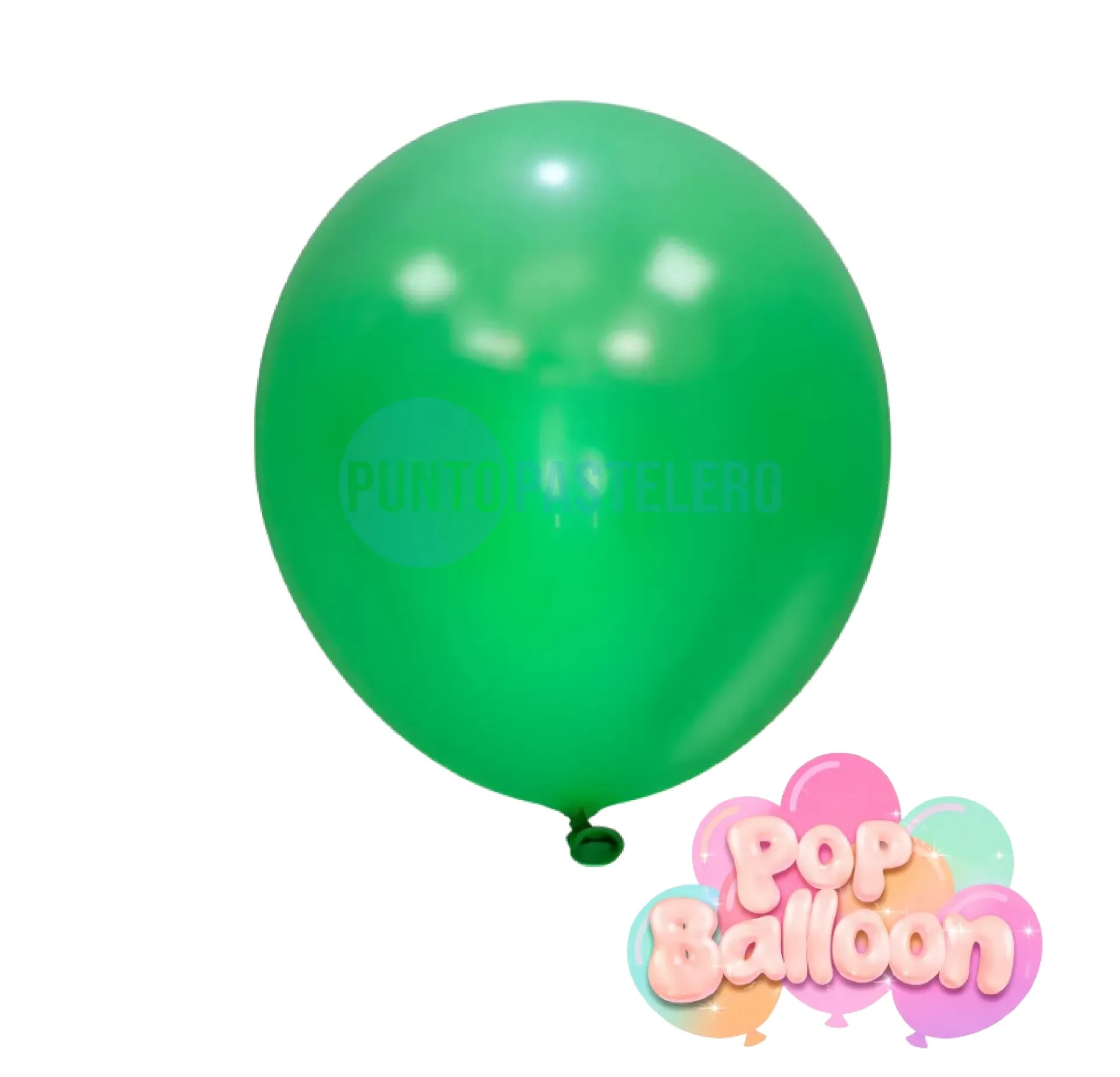 GLOBOS FLUO LATEX POP BALLOON VERDE 12" (X 50 U.)