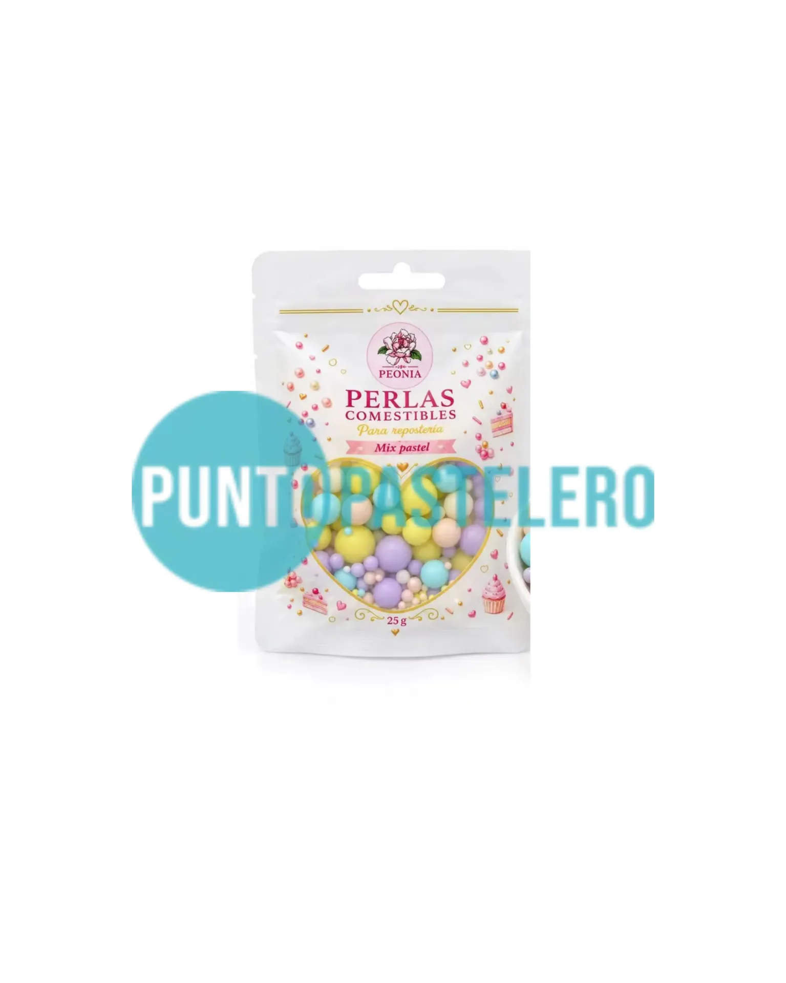 PERLAS COMESTIBLES MULTICOLOR PASTEL MATTE (25 GR)