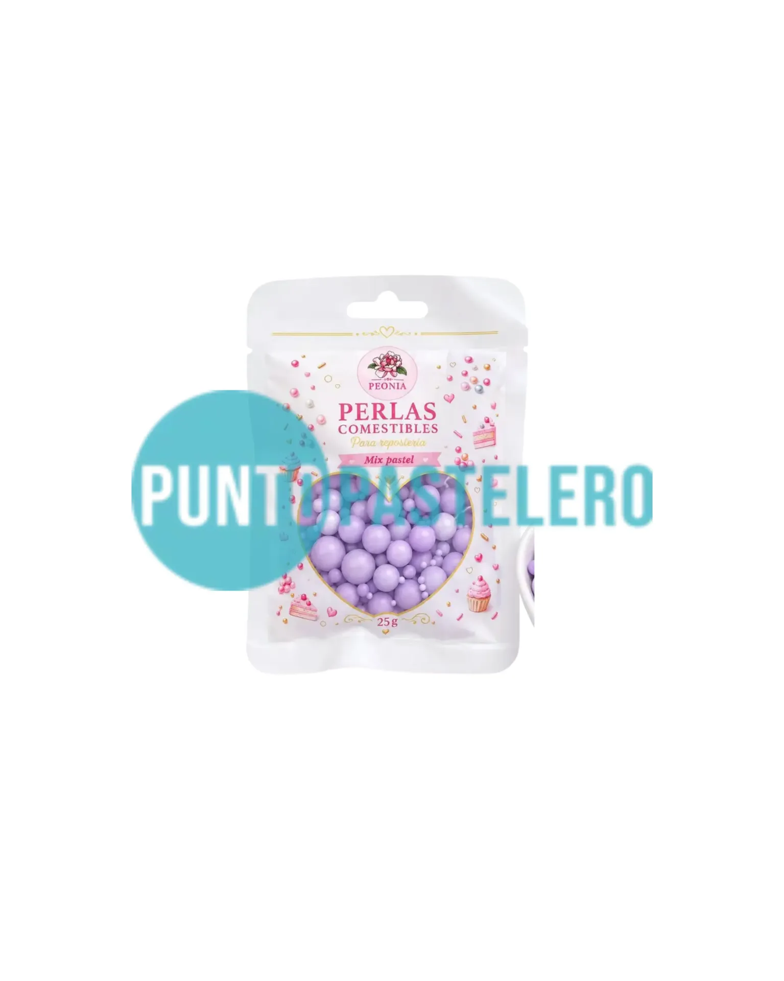PERLAS COMESTIBLES LILA PASTEL MATTE (25 GR)