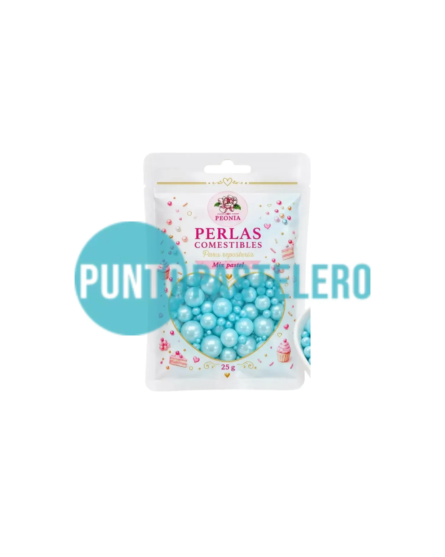 PERLAS COMESTIBLES BRILLO CELESTES (25 GR)
